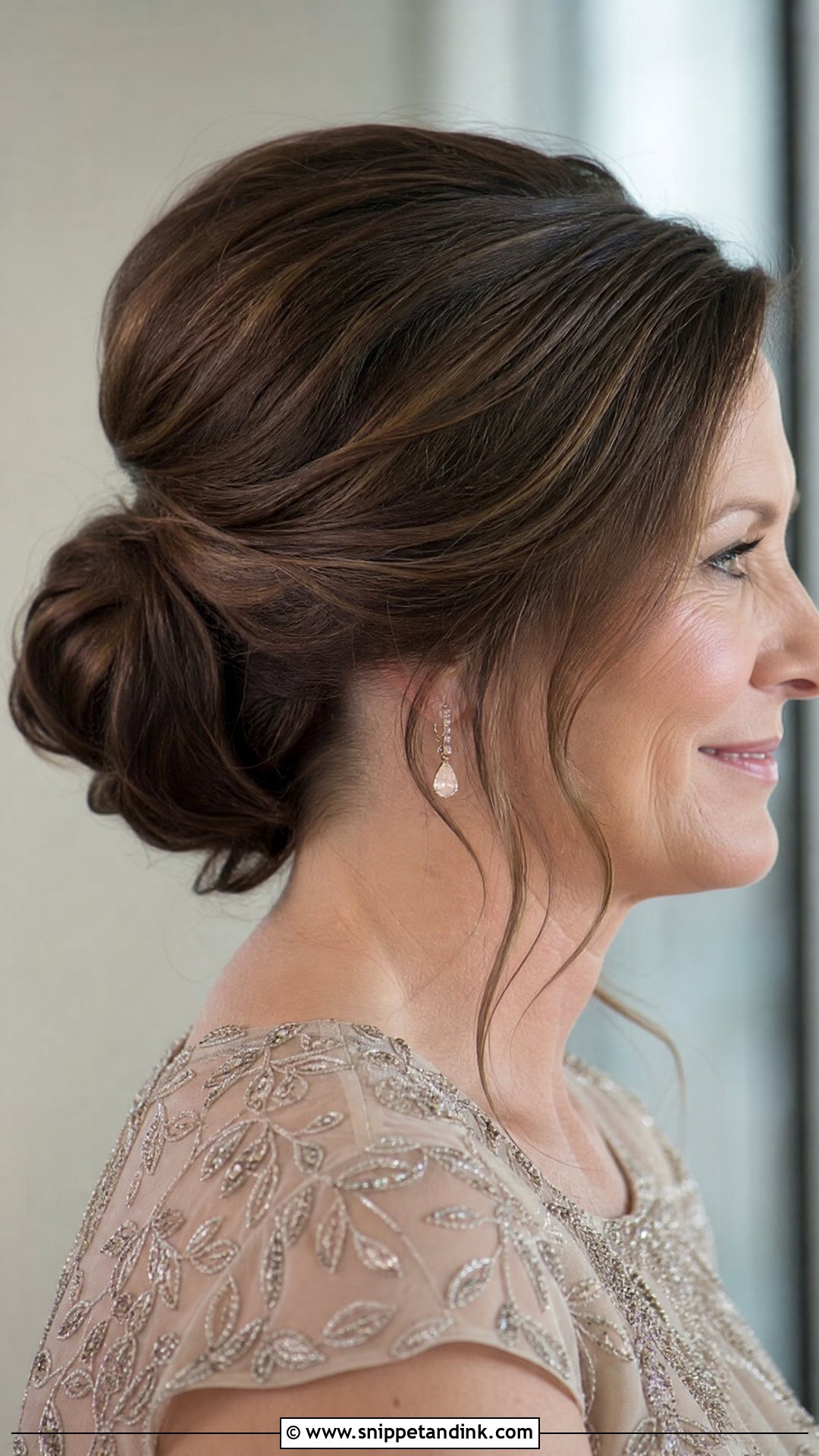 Mother Of The Bride Low Chignon - Snippet and Ink - 20 Mother of the Bride Hairstyles