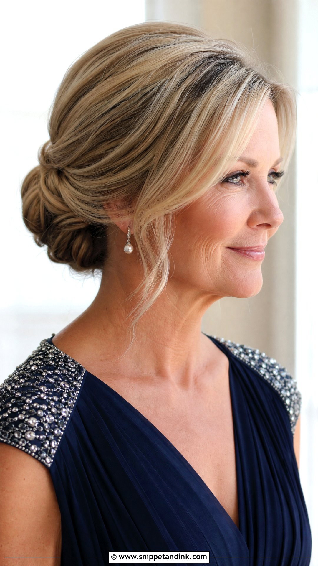 Mother Of The Bride Low Chignon - Snippet and Ink - 20 Updos for Mother of the Bride