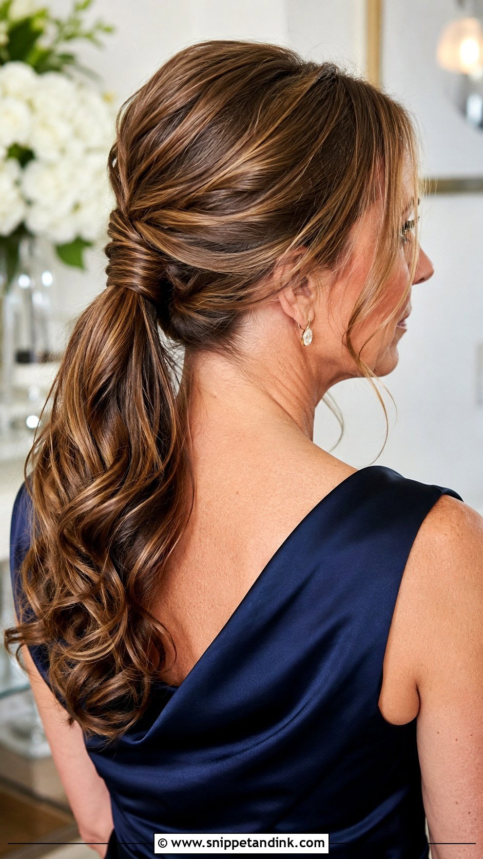 Mother Of The Bride Low Ponytail - Snippet and Ink - 15 Hairstyles for Mom of the Bride
