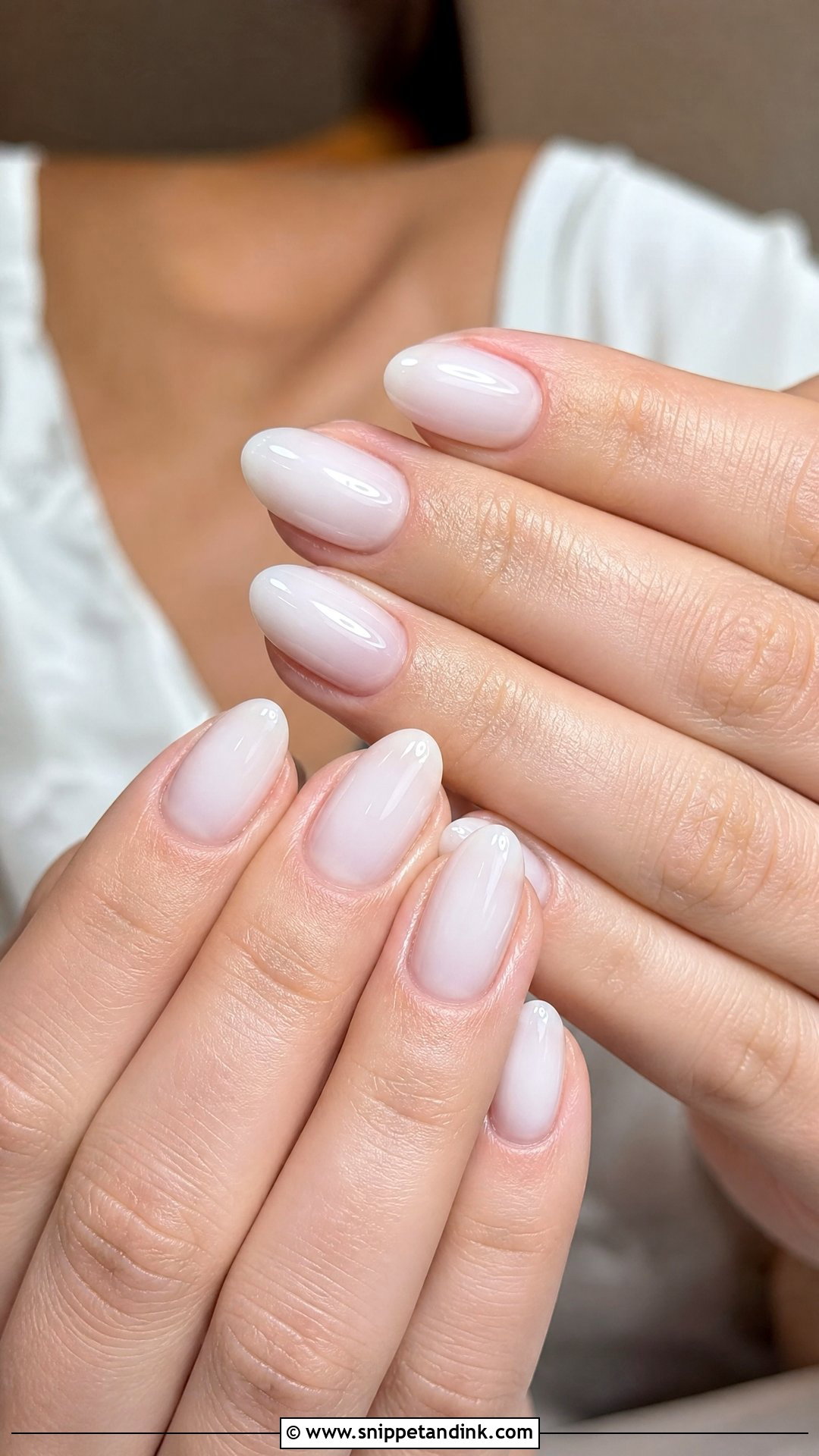 Mother Of The Bride Milky White Nails - Snippet and Ink - 25 Mother of the Bride Nails