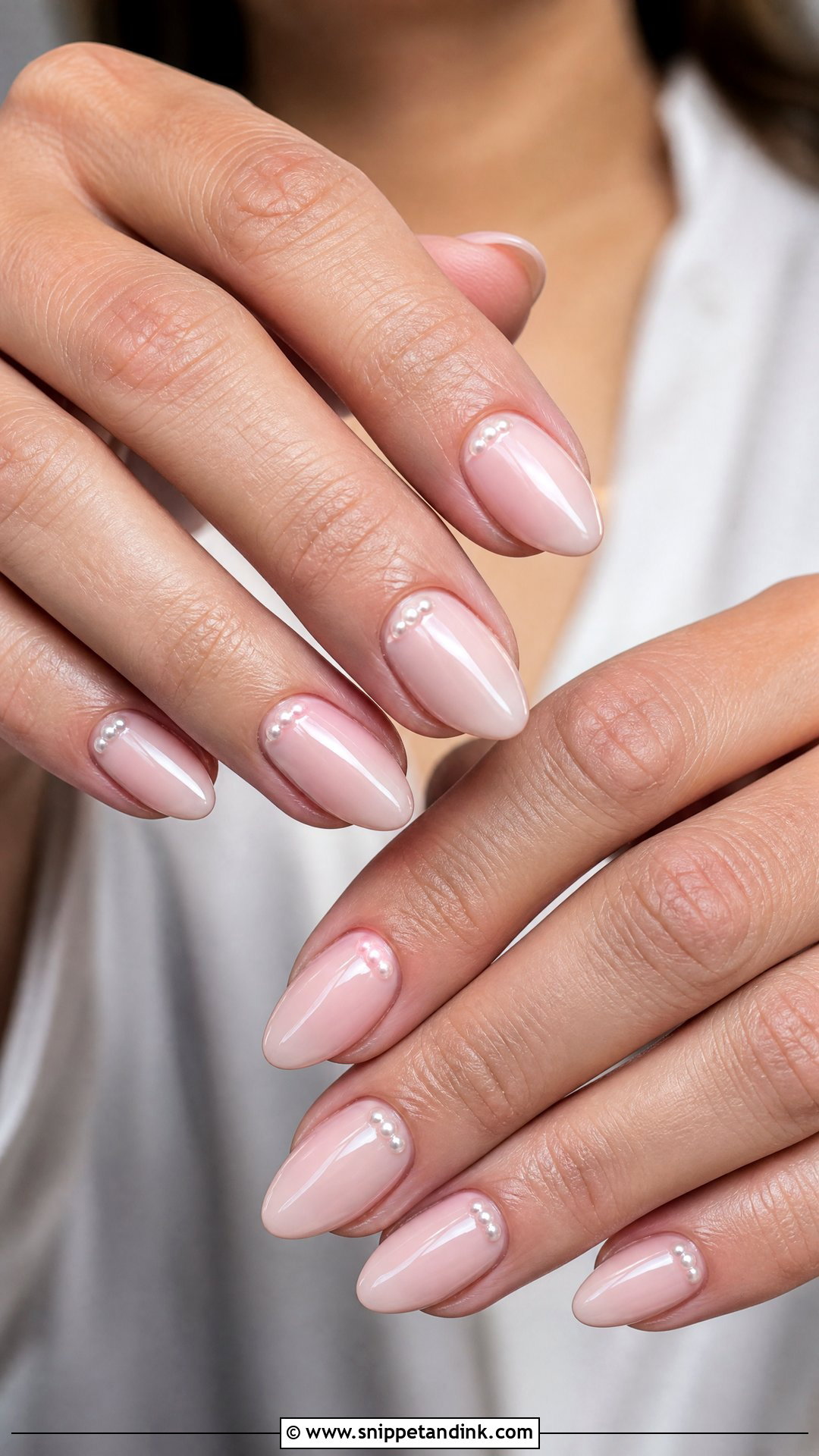 Mother Of The Bride Pearl Accent Nails - Snippet and Ink - 25 Mother of the Bride Nails