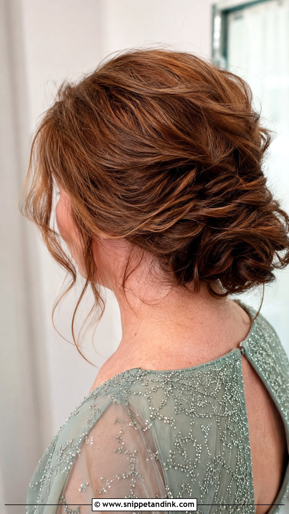 Mother Of The Bride Side Bun - Snippet and Ink - 15 Updo Hairstyles for Mother of the Bride