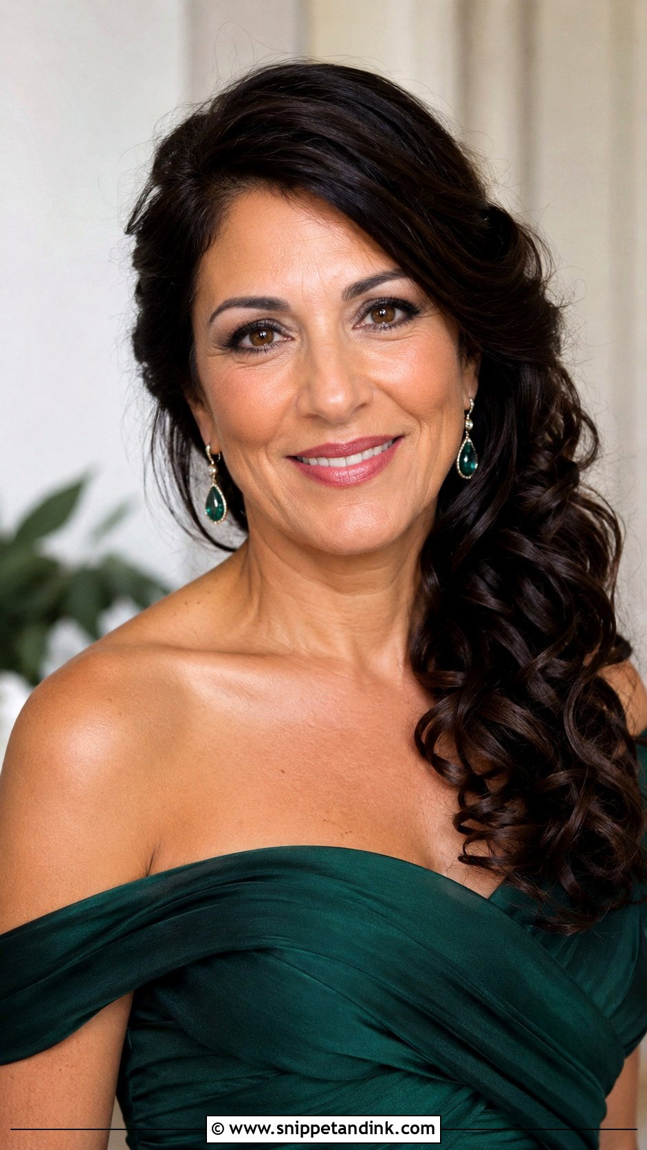 Mother Of The Bride Side Swept Curls - Snippet and Ink - 15 Mother of Bride Hairstyles Down