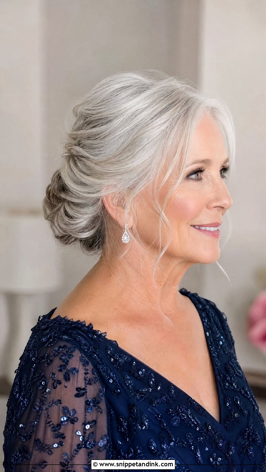 Mother Of The Bride Silver Hair Updo - Snippet and Ink - 20 Mother of the Bride Hairstyles