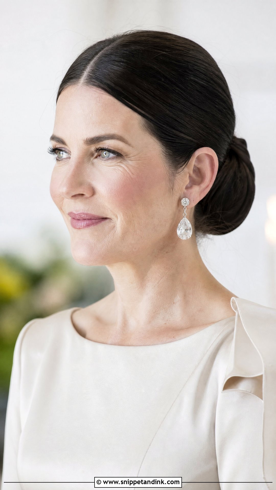 Mother Of The Bride Sleek Bun - Snippet and Ink - 15 Bridal Mom Hairstyles
