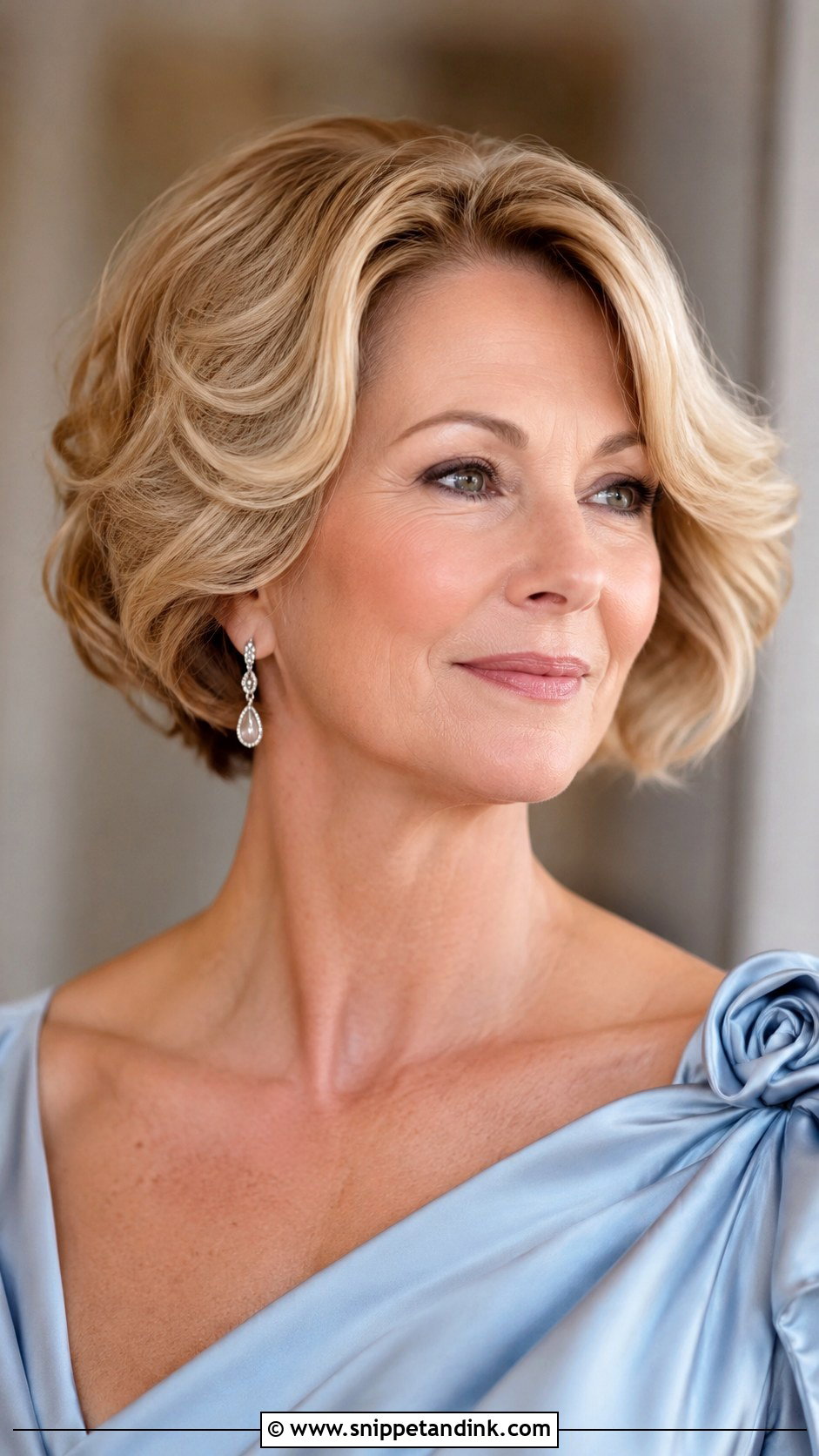 Mother Of The Bride Soft Curled Bob - Snippet and Ink - 15 Hair Mother of the Bride Ideas