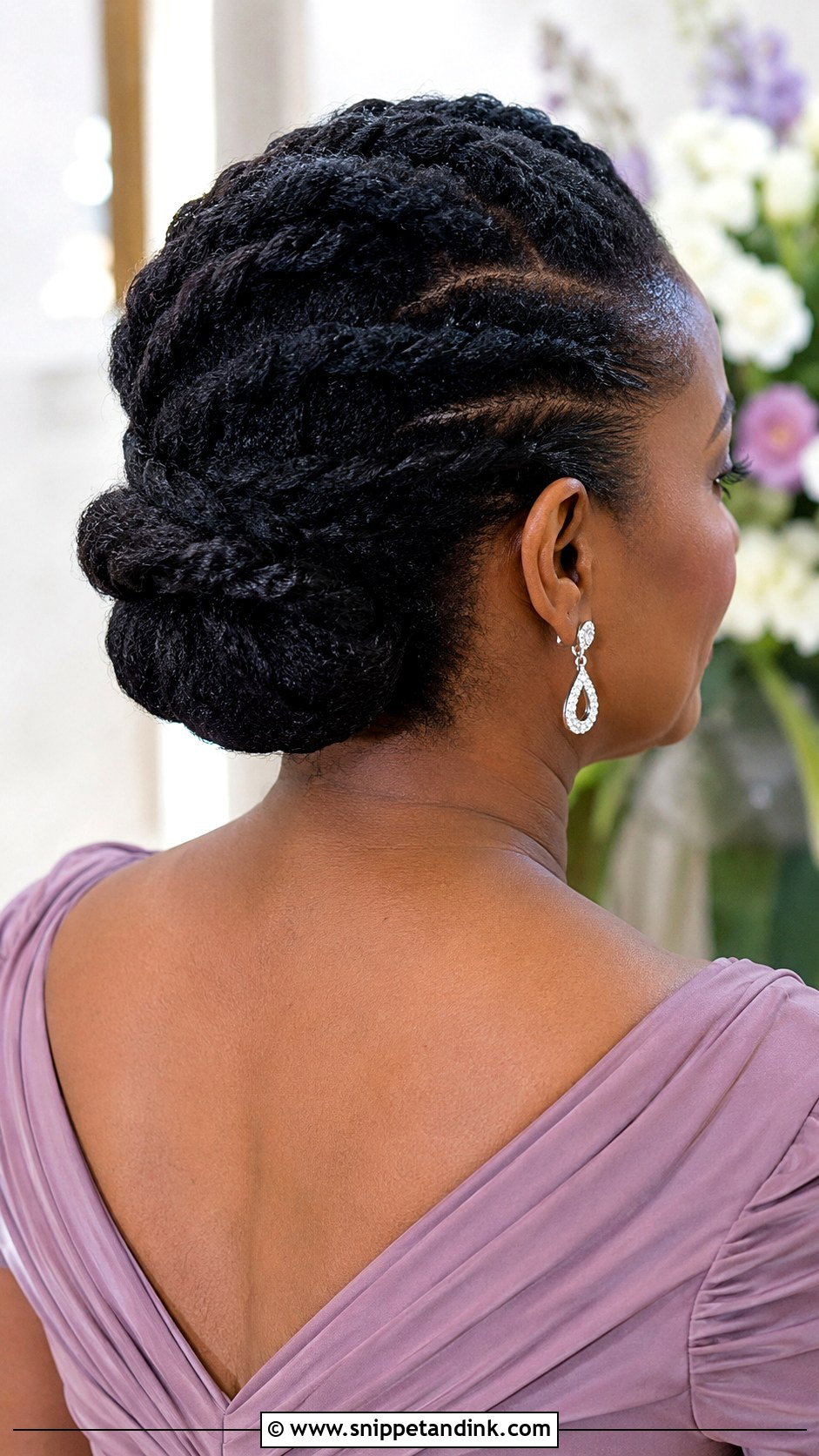 Mother Of The Bride Twist Updo - Snippet and Ink - 15 Mother of the Bride Hair Black Women Ideas