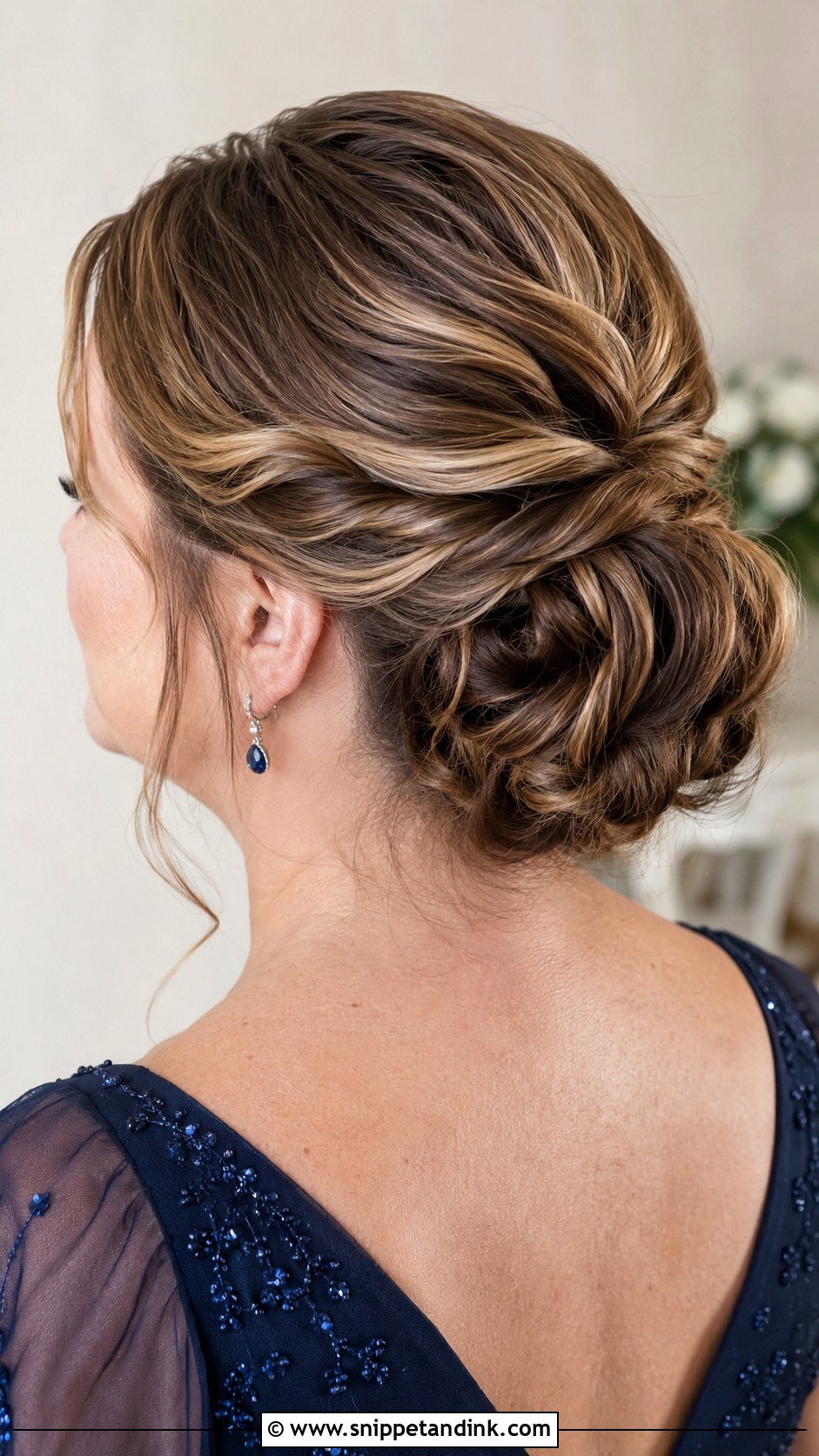 Mother Of The Bride Twisted Bun - Snippet and Ink - 15 Updo Hairstyles for Mother of the Bride