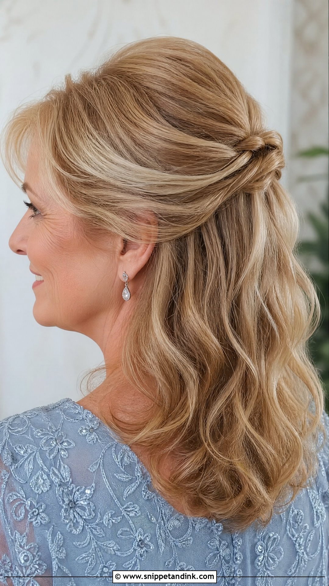 Mother Of The Bride Twisted Half Up Hair - Snippet and Ink - 20 Mother of the Bride Hairstyles