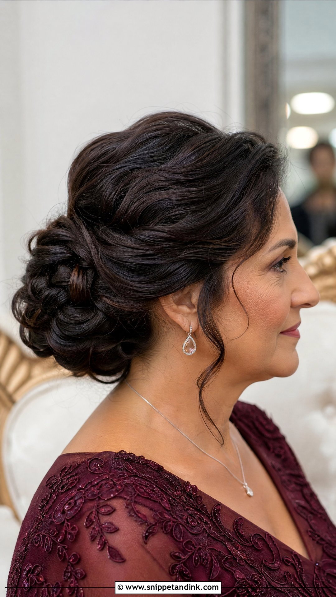 Mother Of The Bride Updo For Thick Hair - Snippet and Ink - 20 Mother of Bride Updo Hairstyles