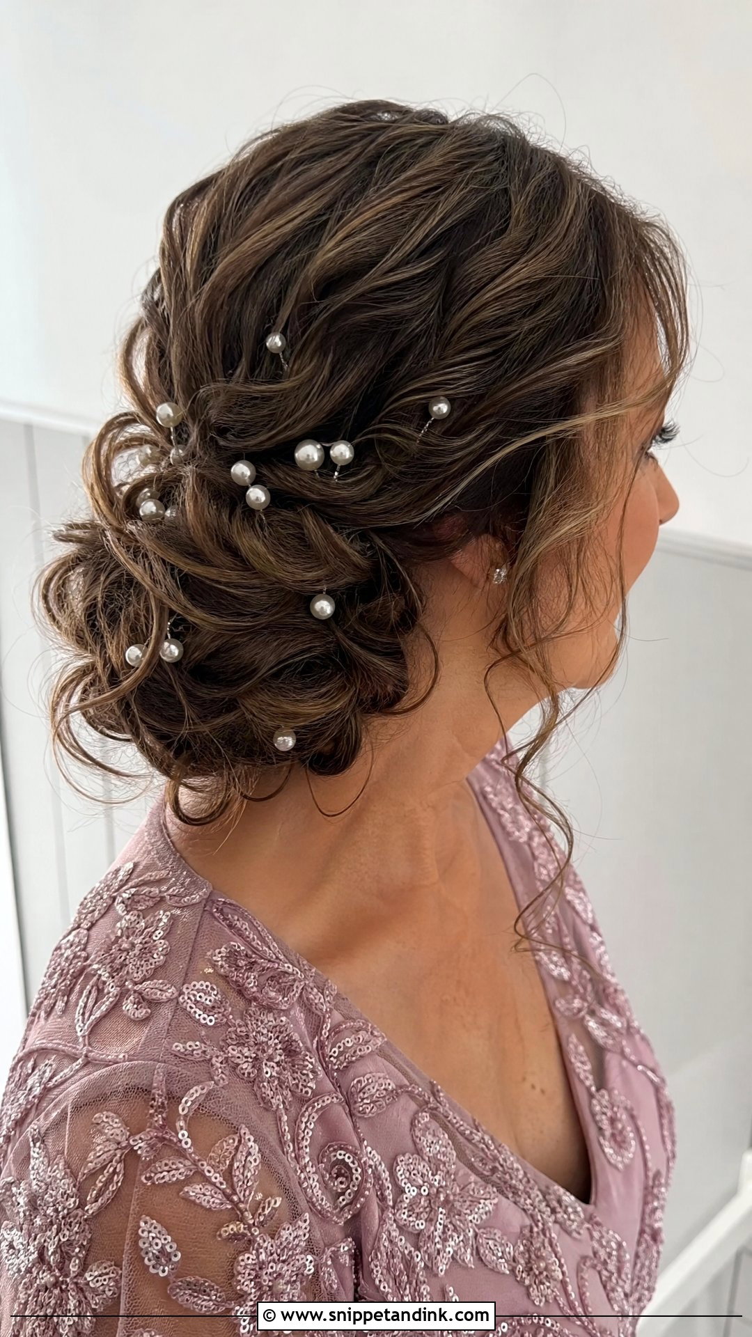 Mother Of The Bride Updo With Pearl Pins - Snippet and Ink - 20 Updos for Mother of the Bride