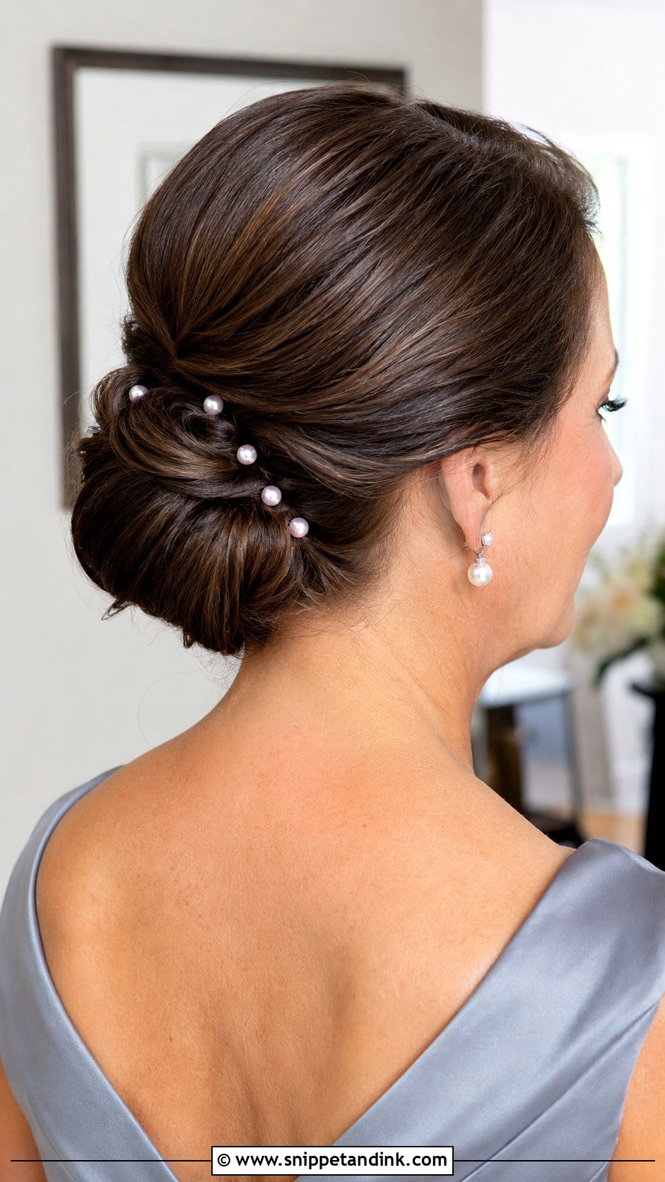 Mother Of The Bride Updo With Pearls - Snippet and Ink - 15 Updo Hairstyles for Mother of the Bride