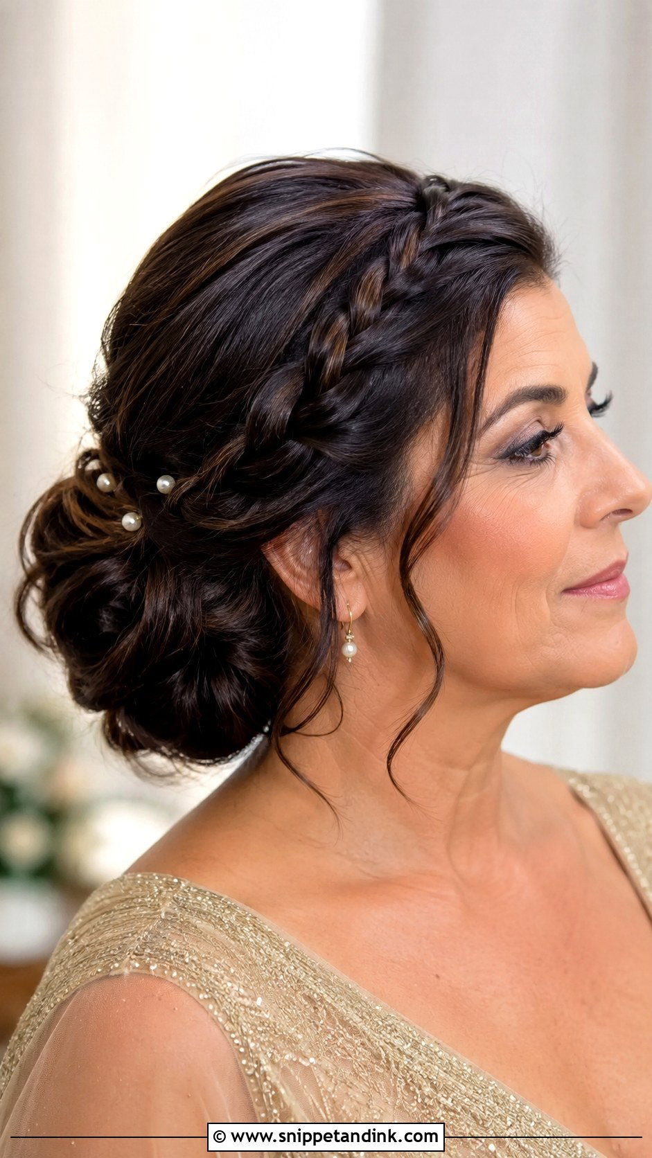 Mother Of The Groom Braided Updo - Snippet and Ink - 15 Wedding Hair Mother of the Groom Ideas