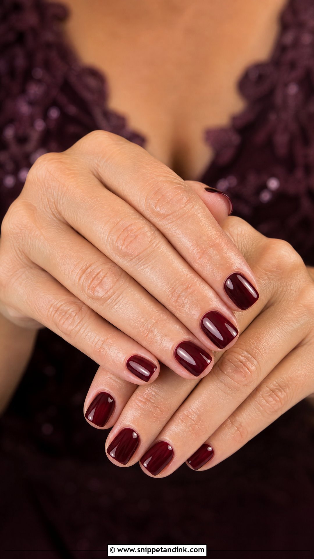 Mother Of The Groom Burgundy Nails - Snippet and Ink - 25 Mother of the Groom Nails