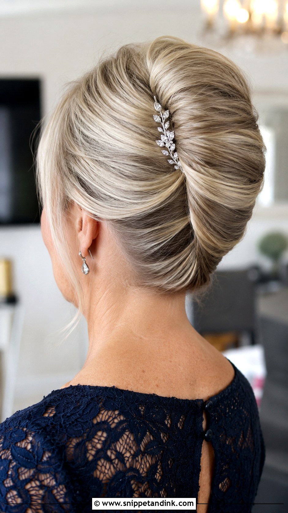Mother Of The Groom French Twist - Snippet and Ink - 15 Wedding Hair Mother of the Groom Ideas