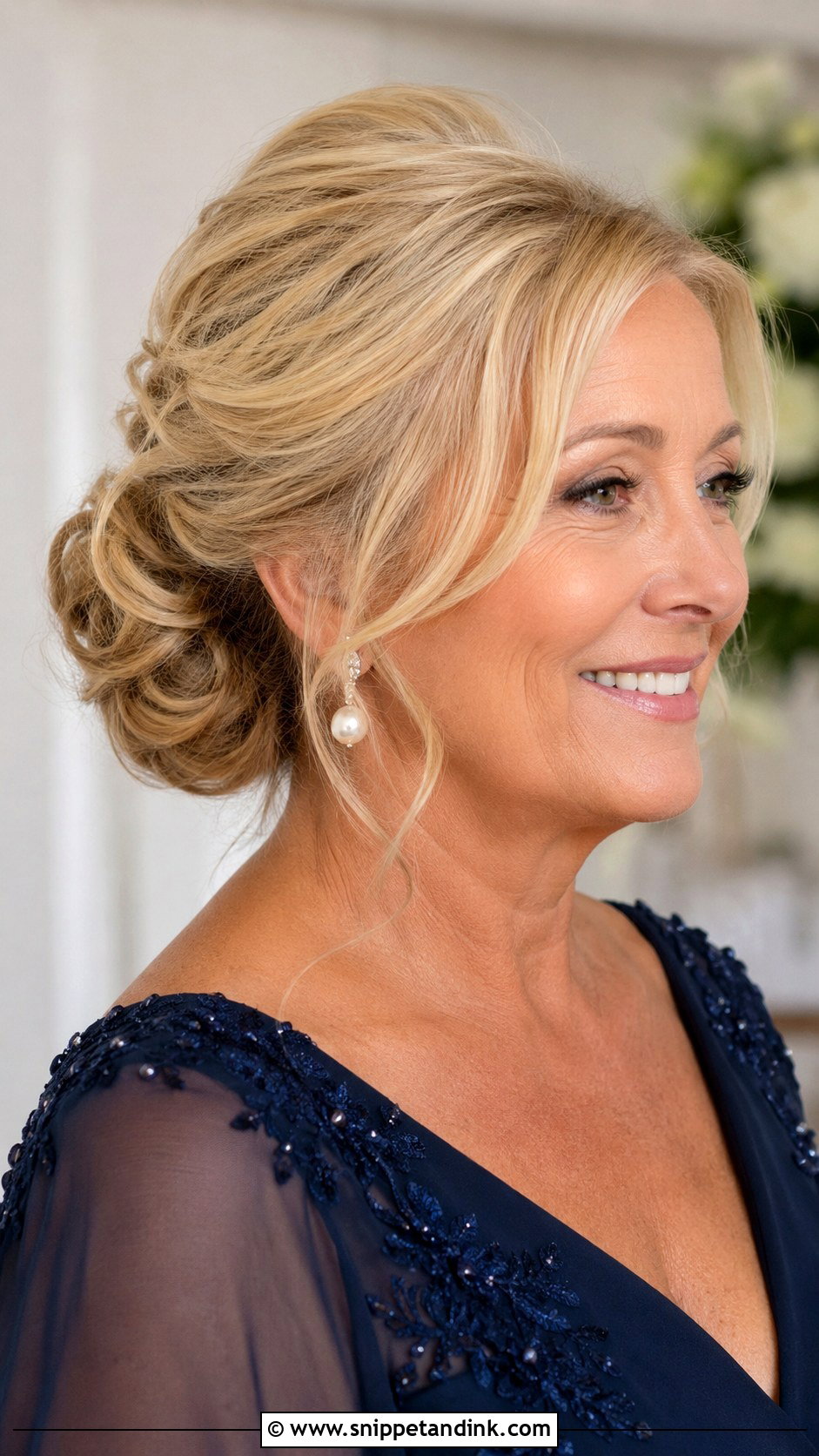 Mother Of The Groom Half Up Half Down Curls - Snippet and Ink - 15 Mother of the Groom Long Hairstyles