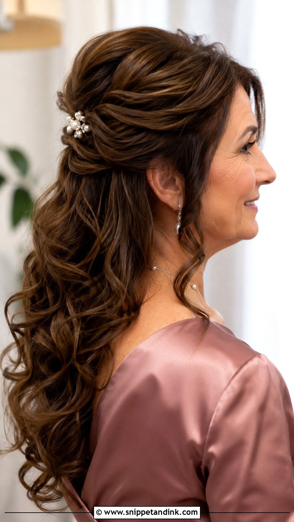 Mother Of The Groom Half Up Half Down - Snippet and Ink - 15 Mom of Groom Hairstyles