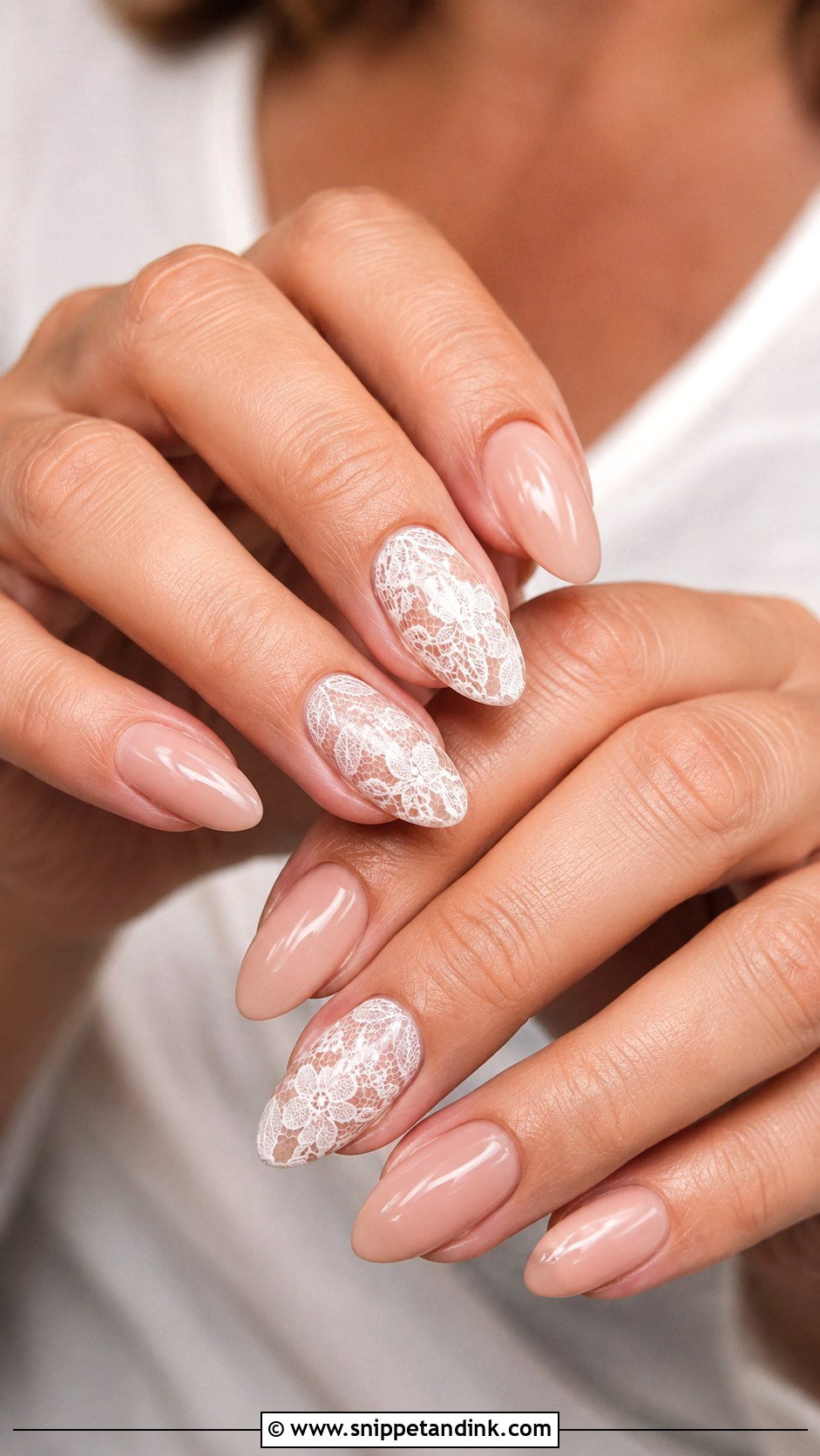 Mother Of The Groom Lace Nail Art - Snippet and Ink - 20 Mother of the Groom Nails Ideas