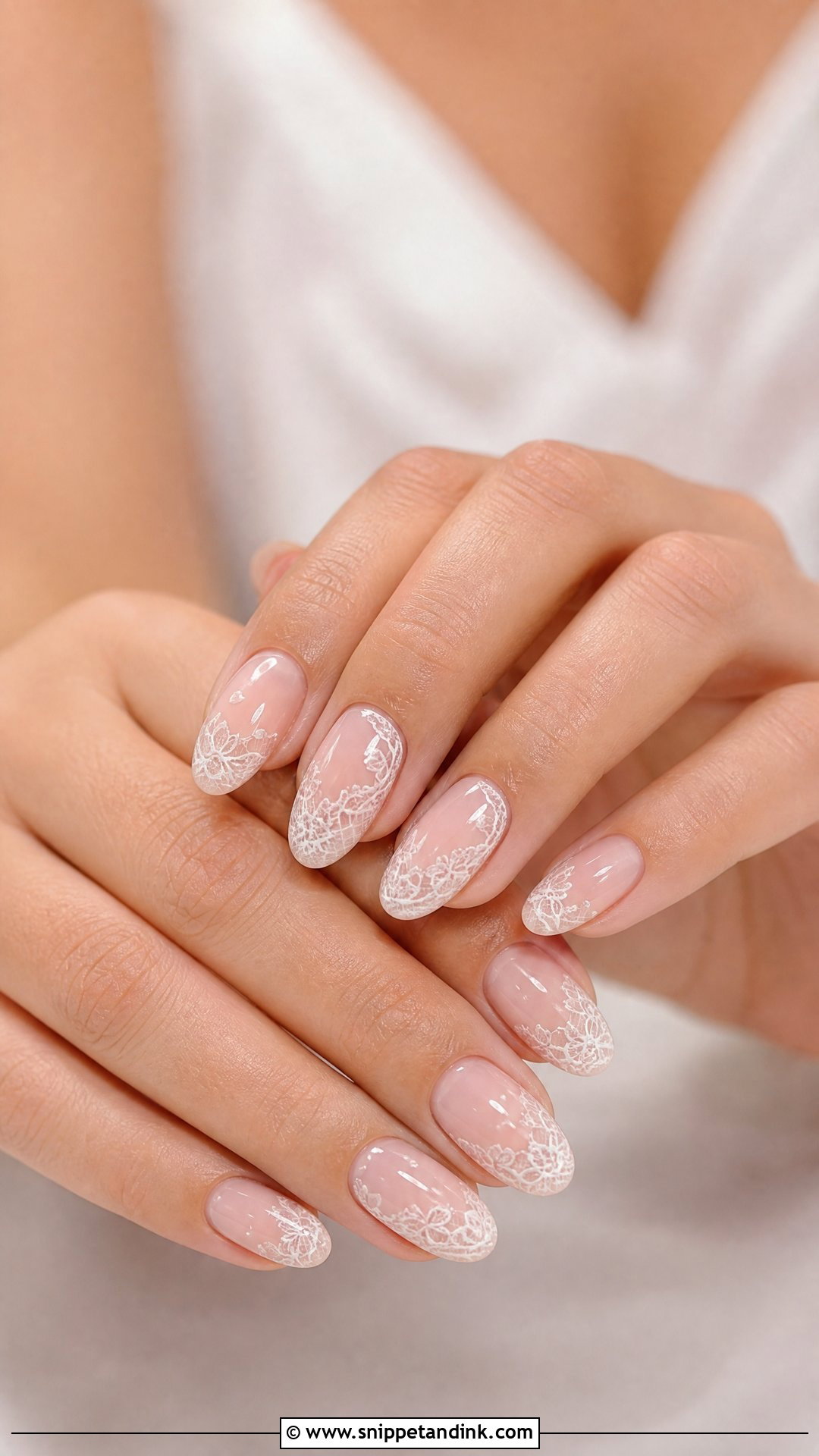 Mother Of The Groom Lace Nails - Snippet and Ink - 25 Mother of the Groom Nails