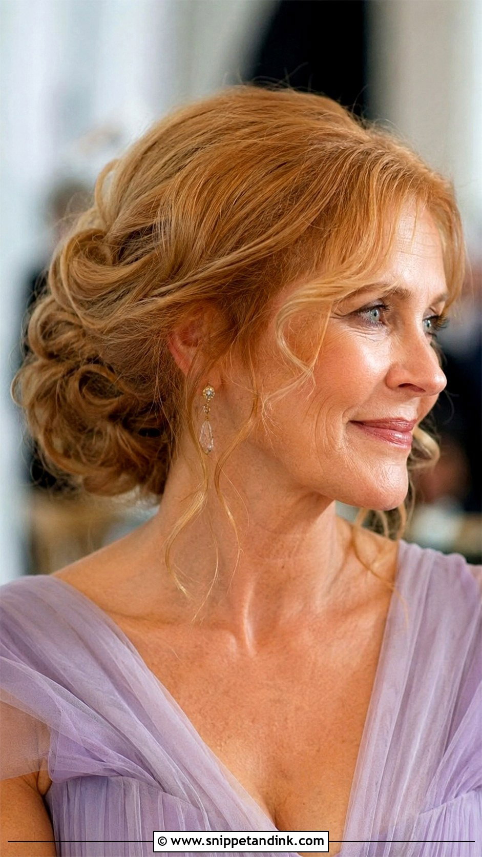 Mother Of The Groom Loose Low Updo - Snippet and Ink - 15 Mother of the Groom Long Hairstyles