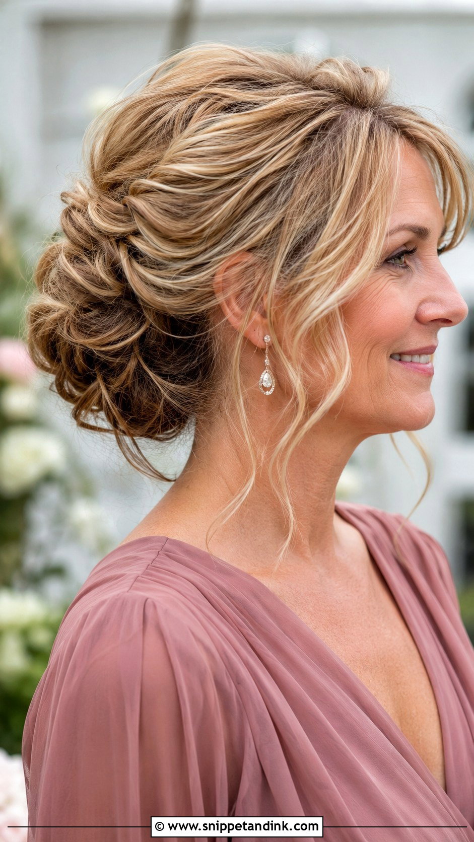Mother Of The Groom Loose Updo - Snippet and Ink - 15 Wedding Hair Mother of the Groom Ideas