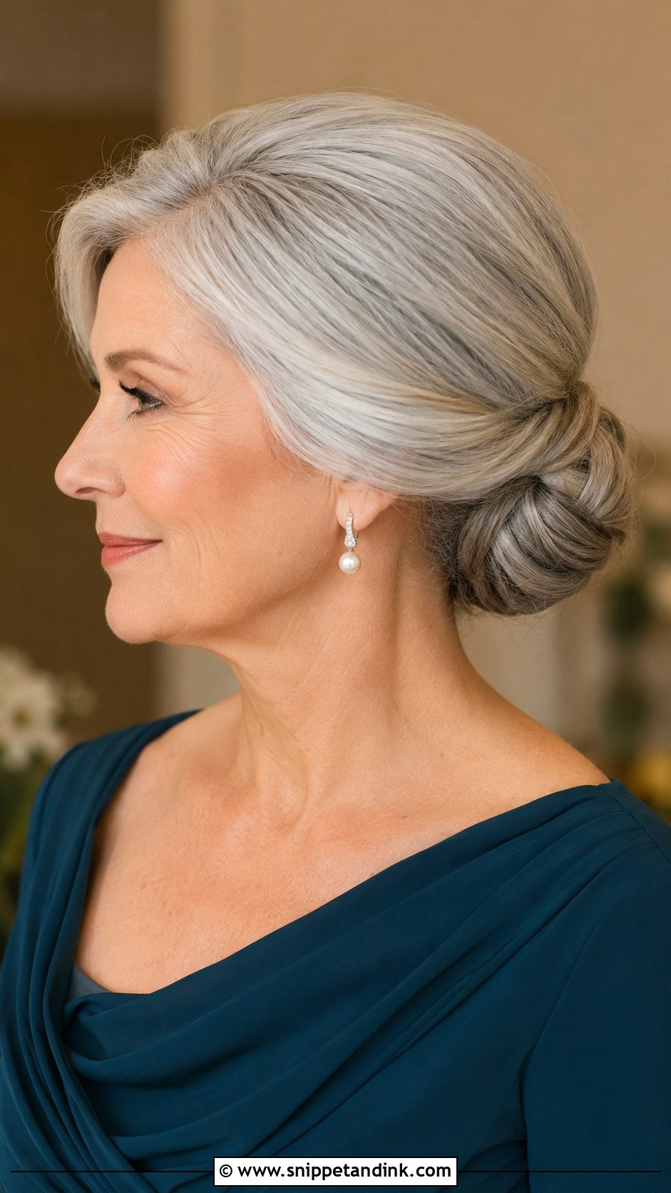 Mother Of The Groom Low Bun - Snippet and Ink - 15 Hair for Mother of the Groom Ideas