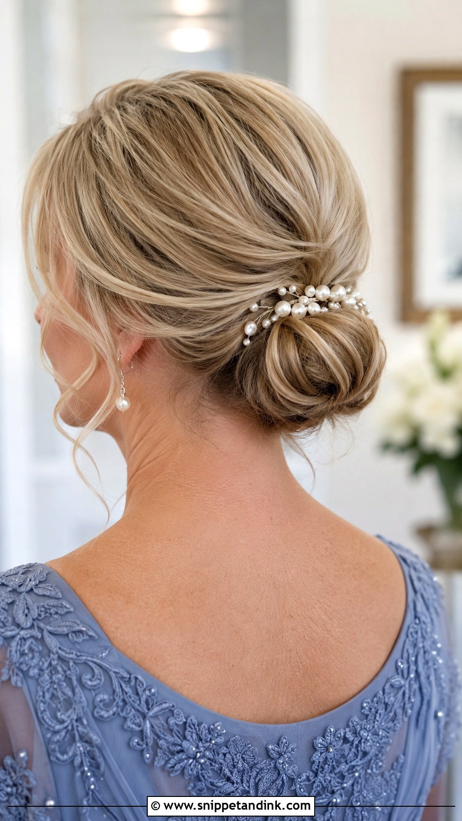 Mother Of The Groom Low Chignon - Snippet and Ink - 15 Wedding Hair Mother of the Groom Ideas
