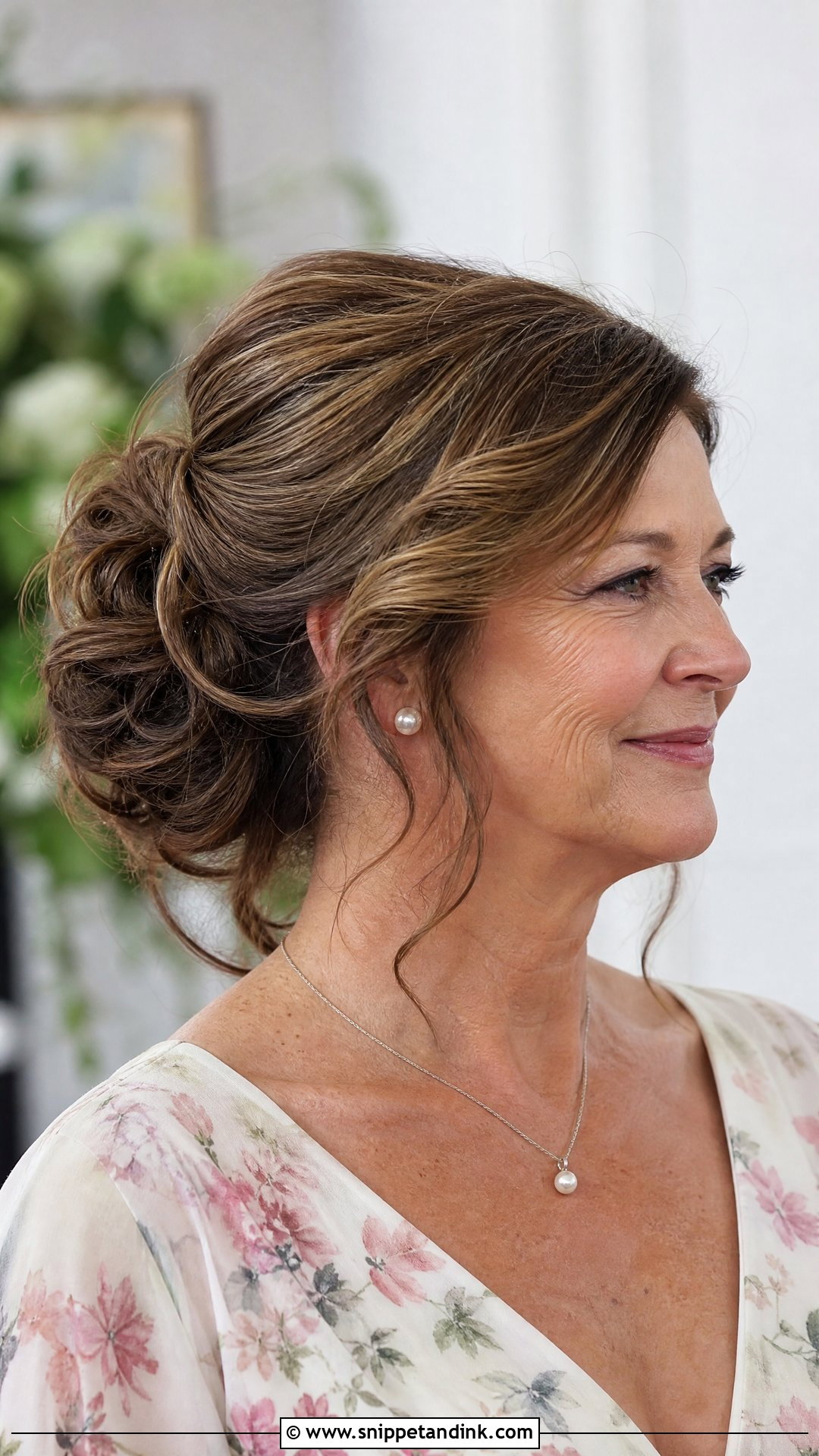 Mother Of The Groom Messy Bun - Snippet and Ink - 20 Wedding Hair for Mother of the Groom Ideas