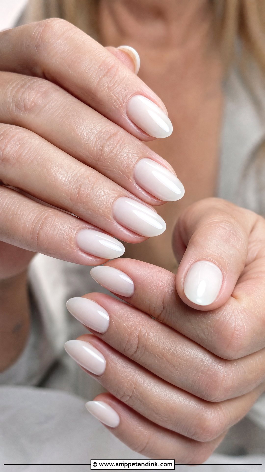 Mother Of The Groom Milky White Nails - Snippet and Ink - 25 Mother of the Groom Nails