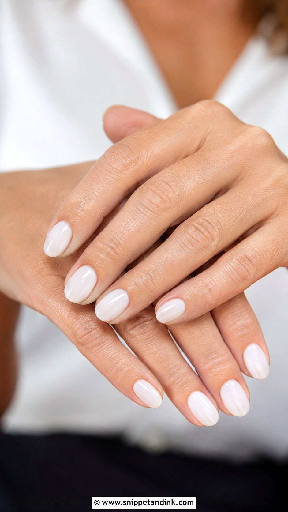 Mother Of The Groom Milky White Nails - Snippet and Ink - 20 Mother of the Groom Nails Ideas