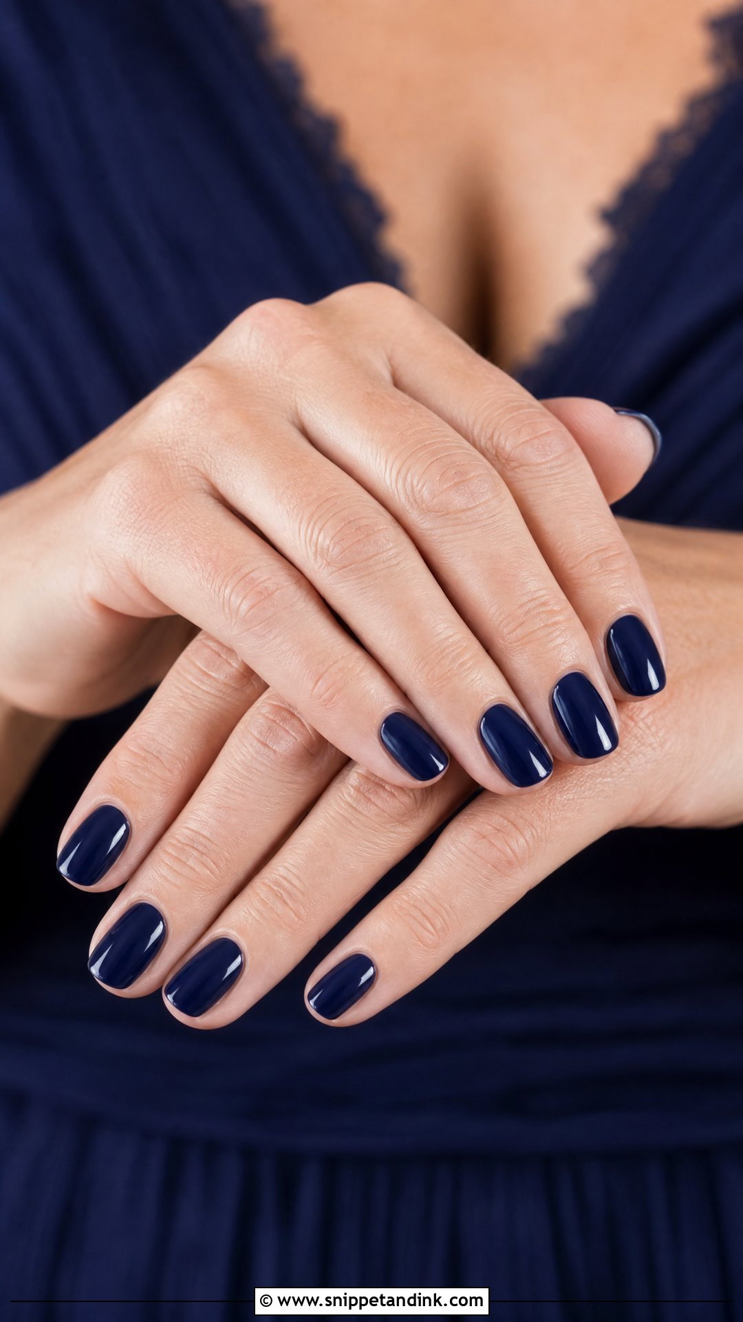 Mother Of The Groom Navy Nails - Snippet and Ink - 25 Mother of the Groom Nails
