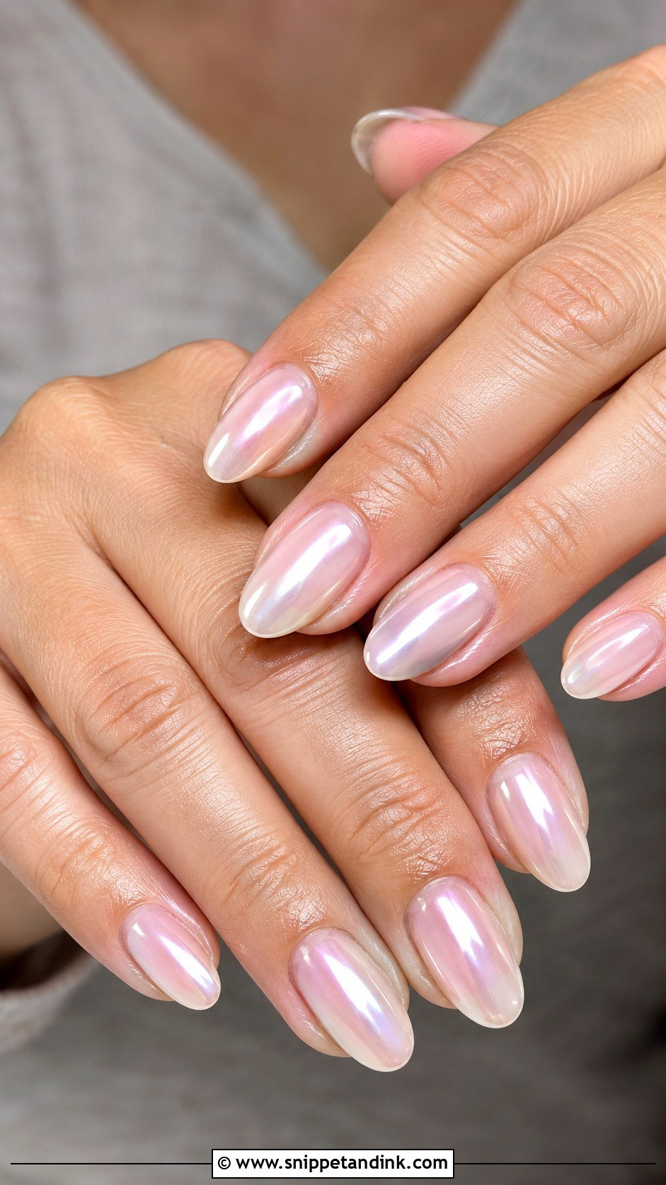 Mother Of The Groom Pearl Chrome Nails - Snippet and Ink - 20 Mother of the Groom Nails Ideas