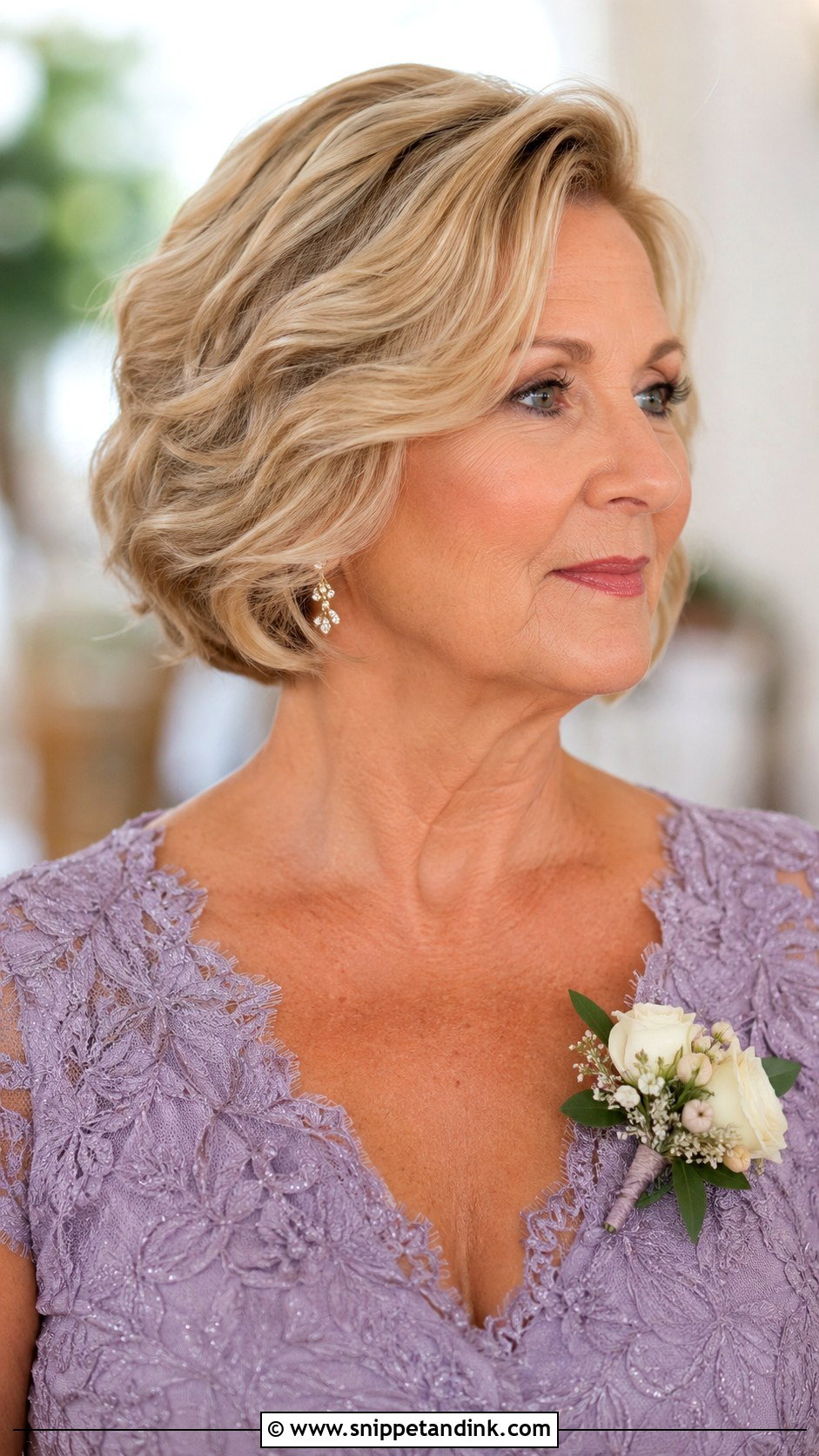 Mother Of The Groom Short Bob Waves - Snippet and Ink - 15 Mom of Groom Hairstyles