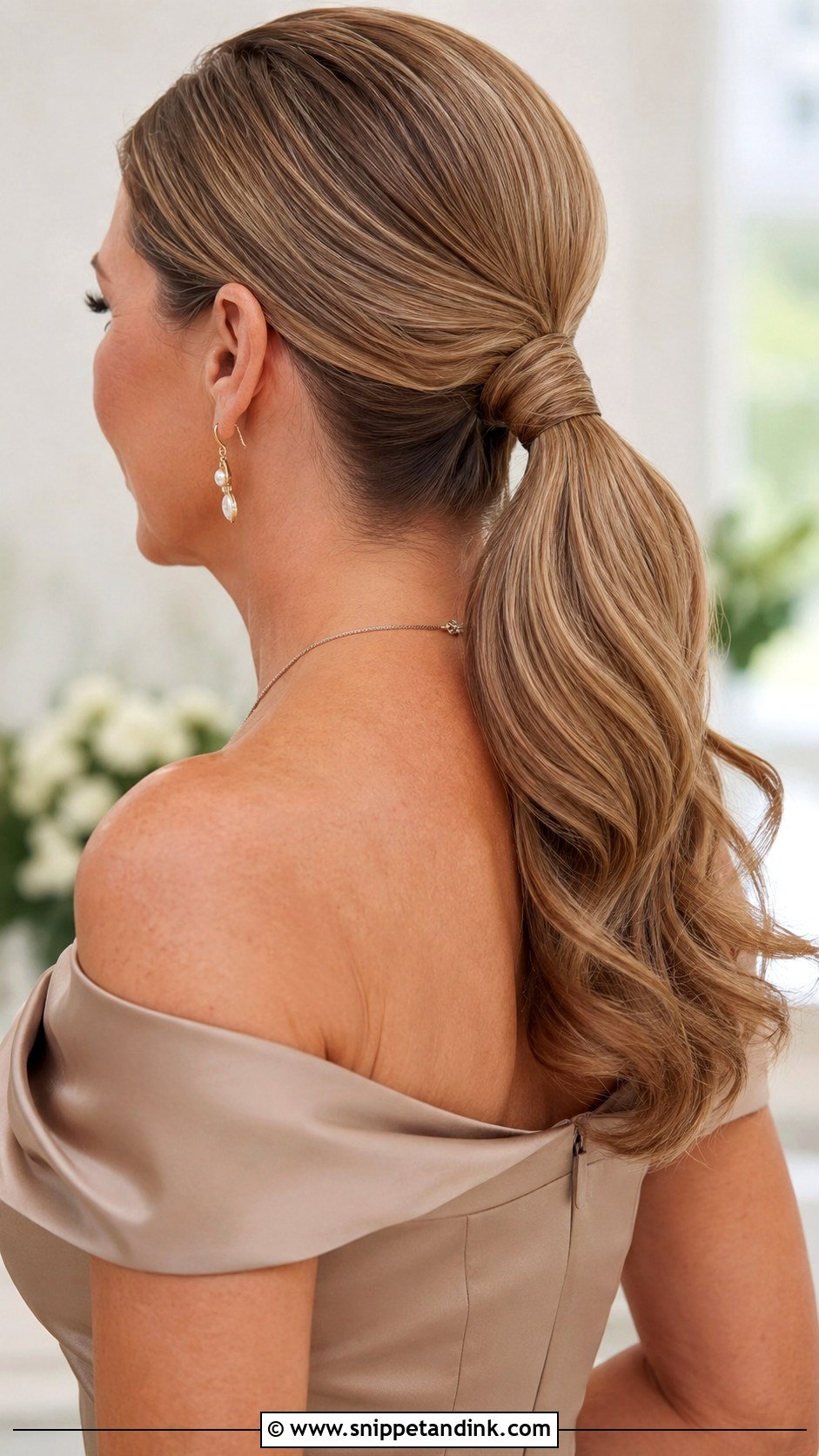 Mother Of The Groom Sleek Ponytail - Snippet and Ink - 15 Wedding Hair Mother of the Groom Ideas