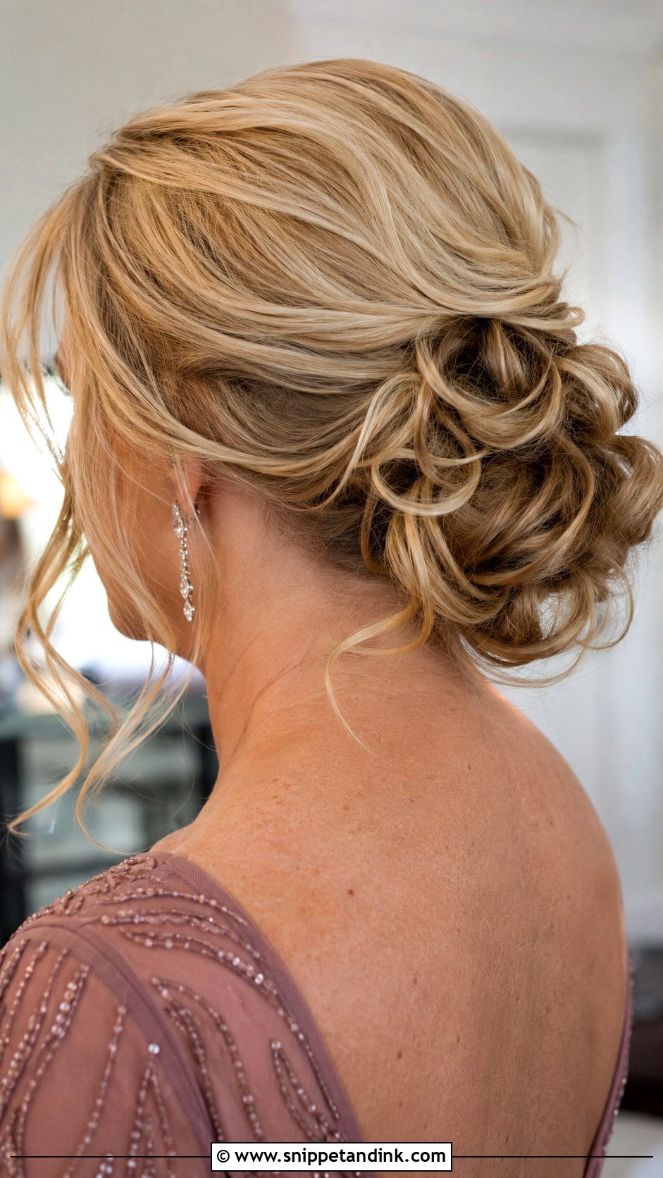 Mother Of The Groom Textured Bun - Snippet and Ink - 15 Mom of Groom Hairstyles