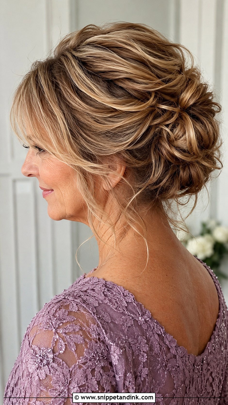 Mother Of The Groom Textured Updo - Snippet and Ink - 15 Mother of the Groom Wedding Hairstyles