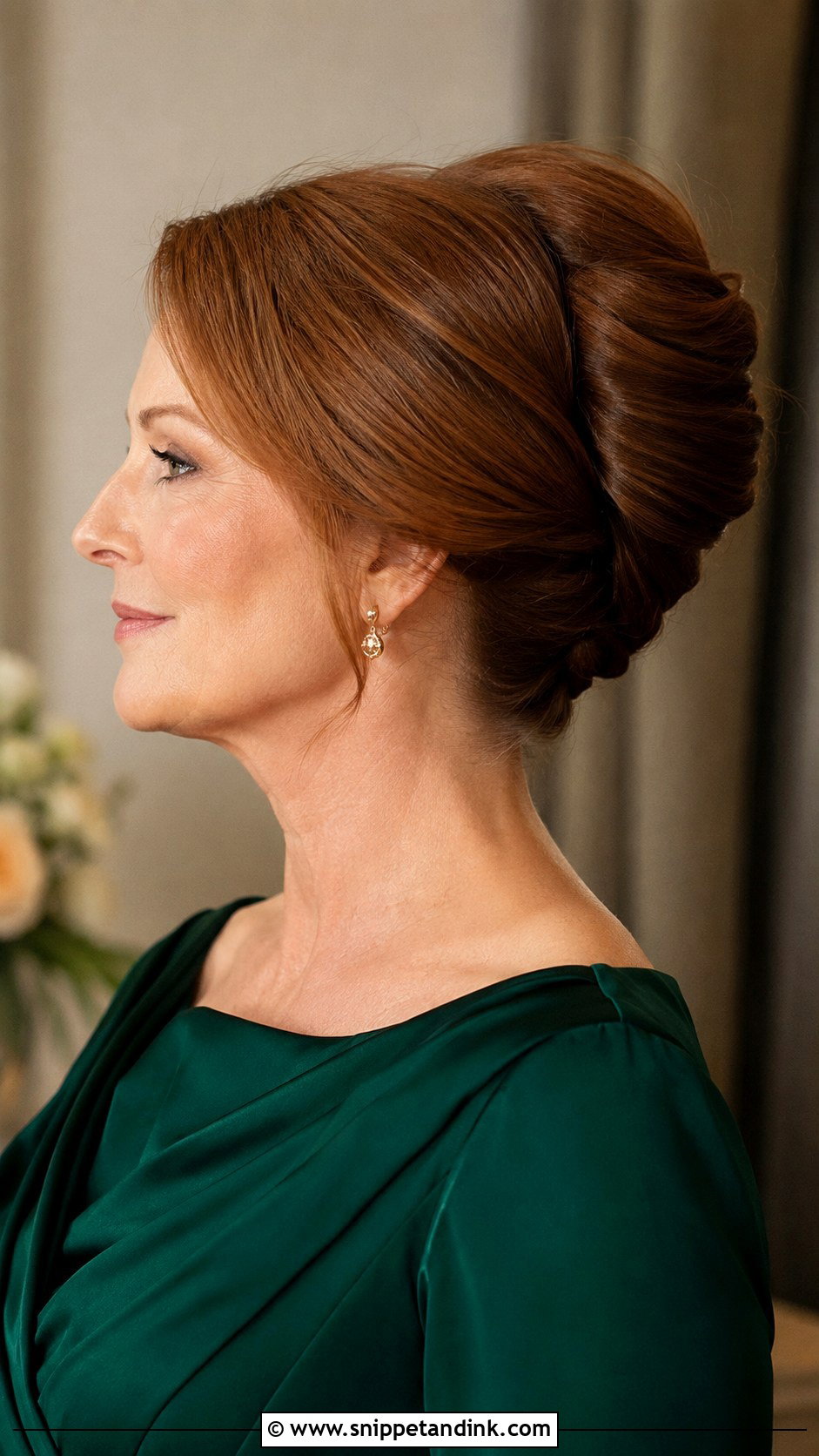 Mother Of The Groom Twisted Half Updo - Snippet and Ink - 15 Mother of the Groom Long Hairstyles