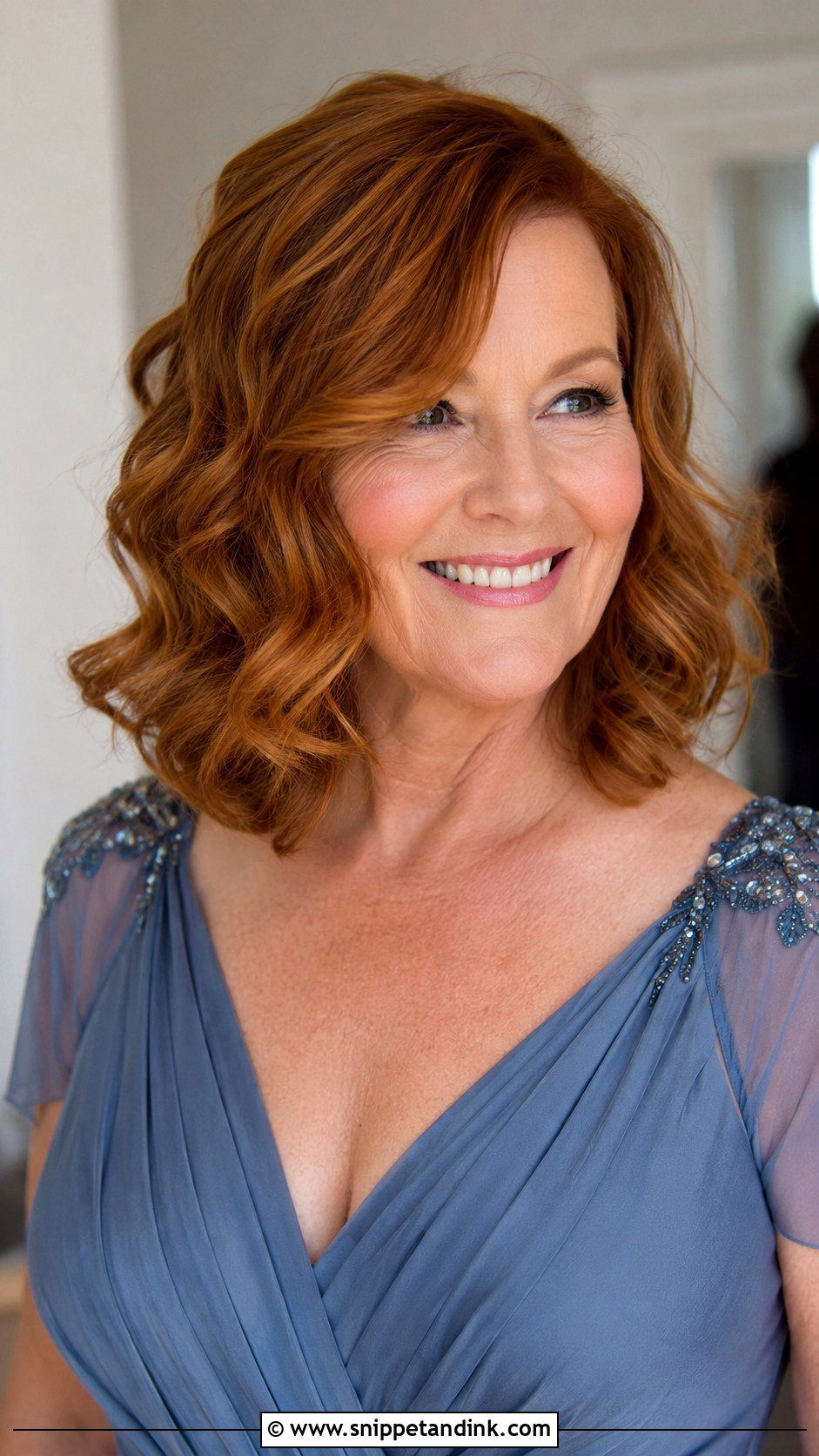 Mother Of The Groom Wavy Bob - Snippet and Ink - 15 Mother of the Groom Wedding Hairstyles