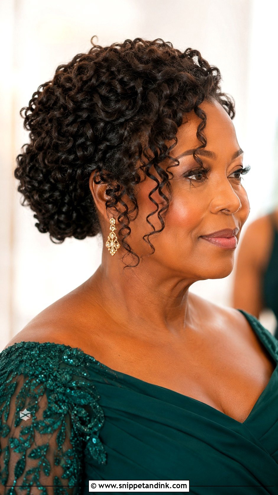 Mother of the Bride Curly Updo - Snippet and Ink - 15 Hairstyles for Brides Mom