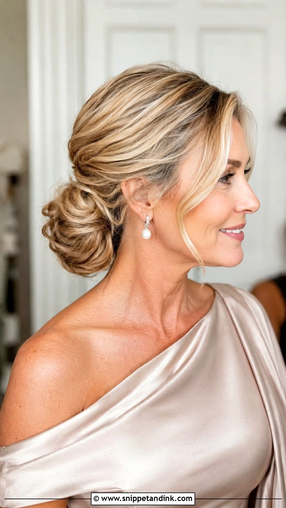 Mother of the Bride Low Chignon - Snippet and Ink - 15 Hairstyles for Brides Mom