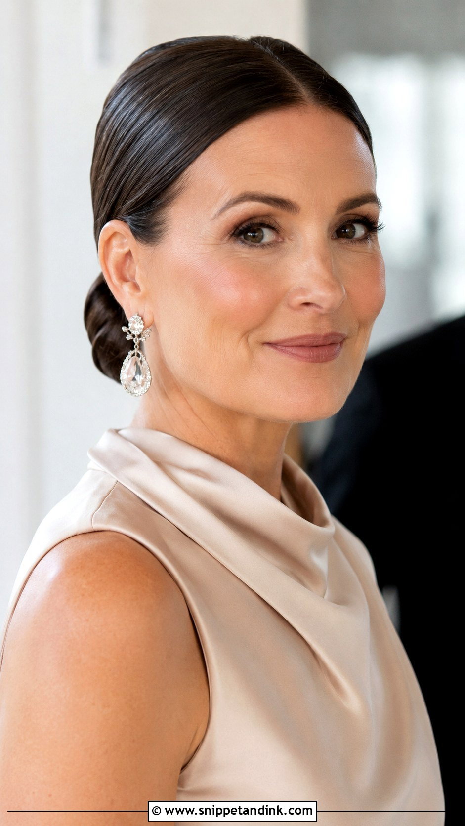 Mother of the Bride Sleek Low Bun - Snippet and Ink - 15 Hairstyles for Brides Mom