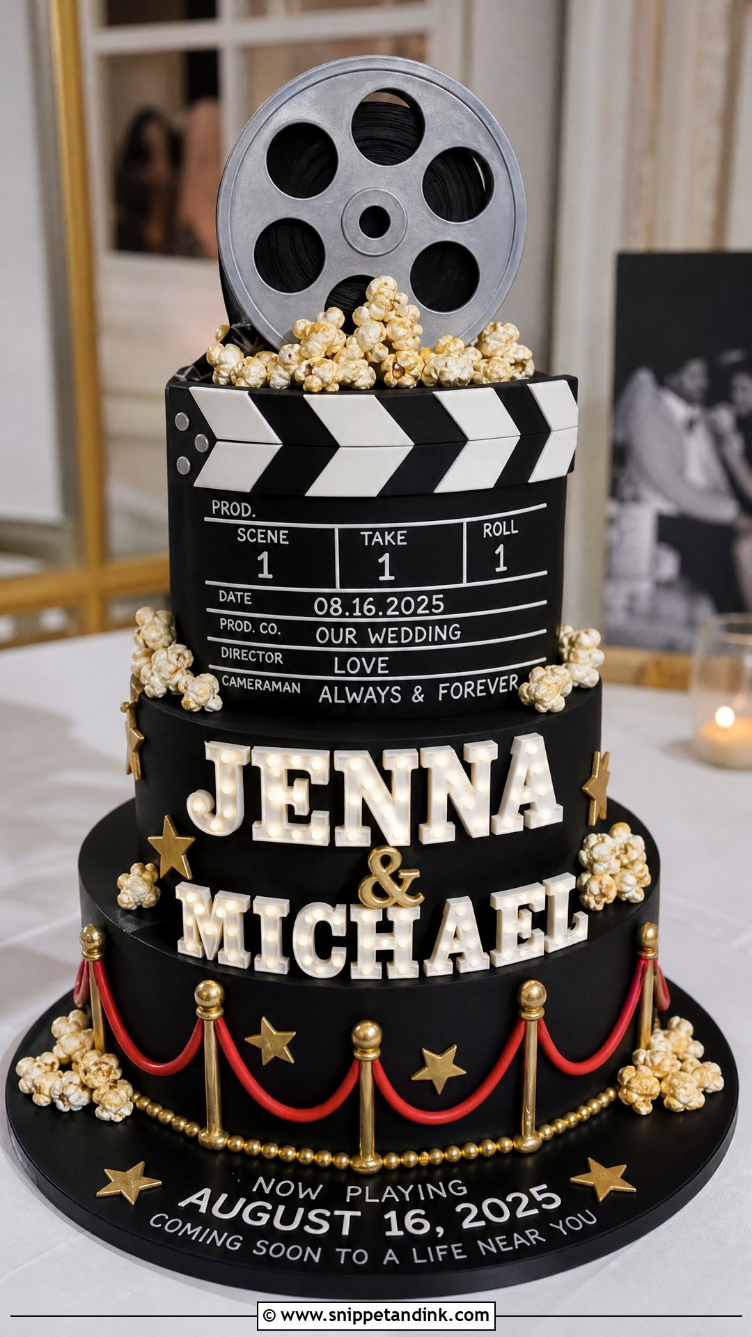 Movie Grooms Cake - Snippet and Ink - 25 Grooms Cake Ideas