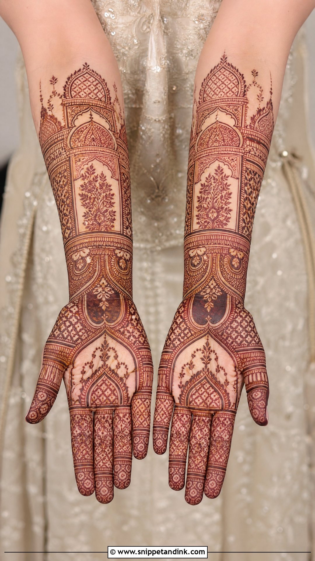 Mughal Bridal Mehndi Half Hand - Snippet and Ink - 20 Bridal Mehndi Designs Half Hand