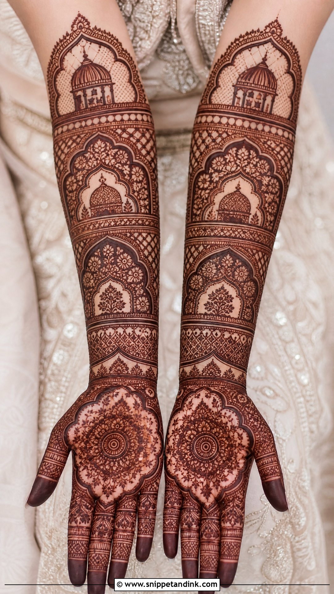 Mughlai Bridal Mehndi Full Hands - Snippet and Ink - 20 Bridal Mehndi Designs Full Hands