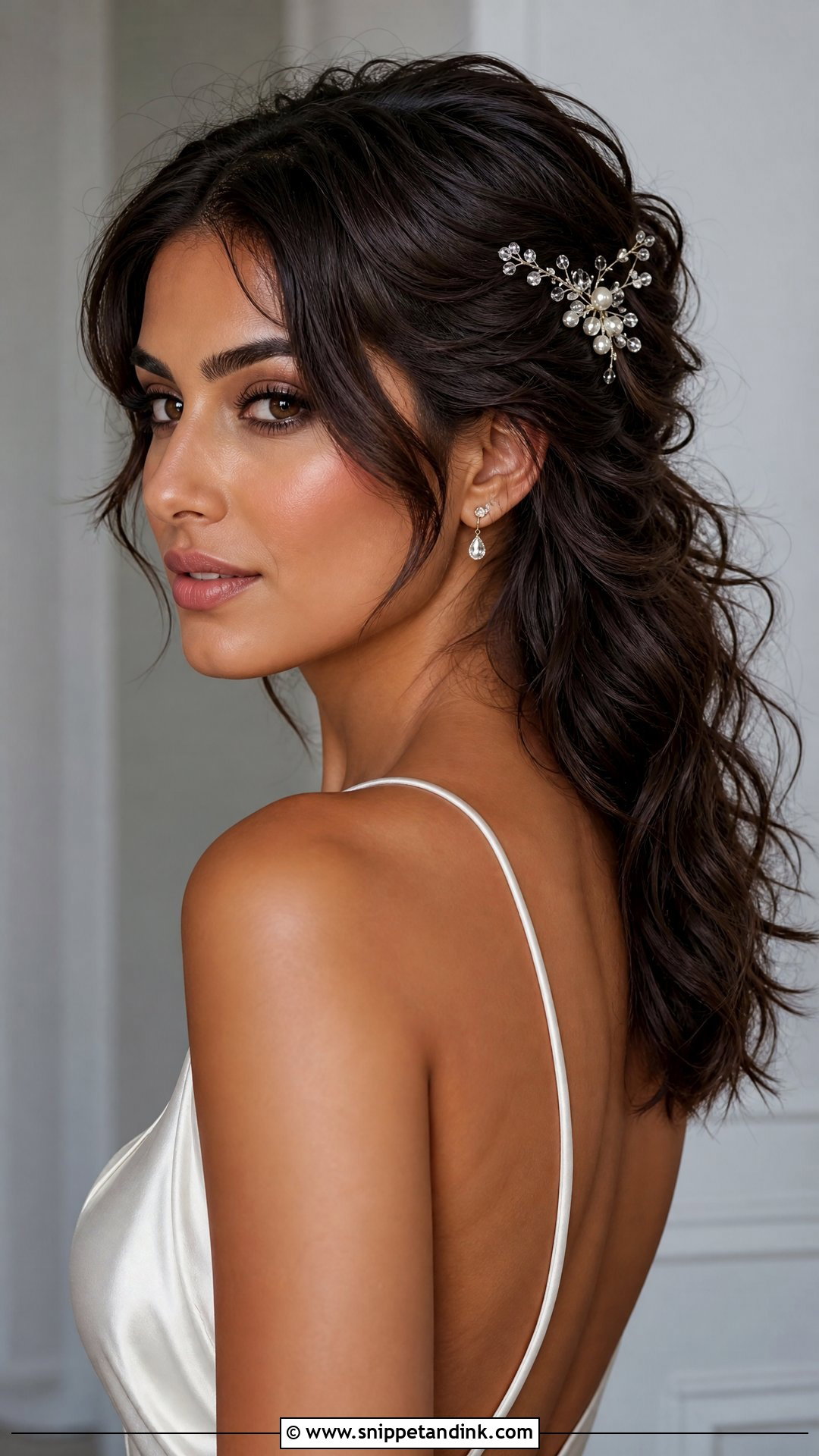 Mullet Wedding Hair With Hair Comb - Snippet and Ink - 20 Mullet Wedding Hair Ideas