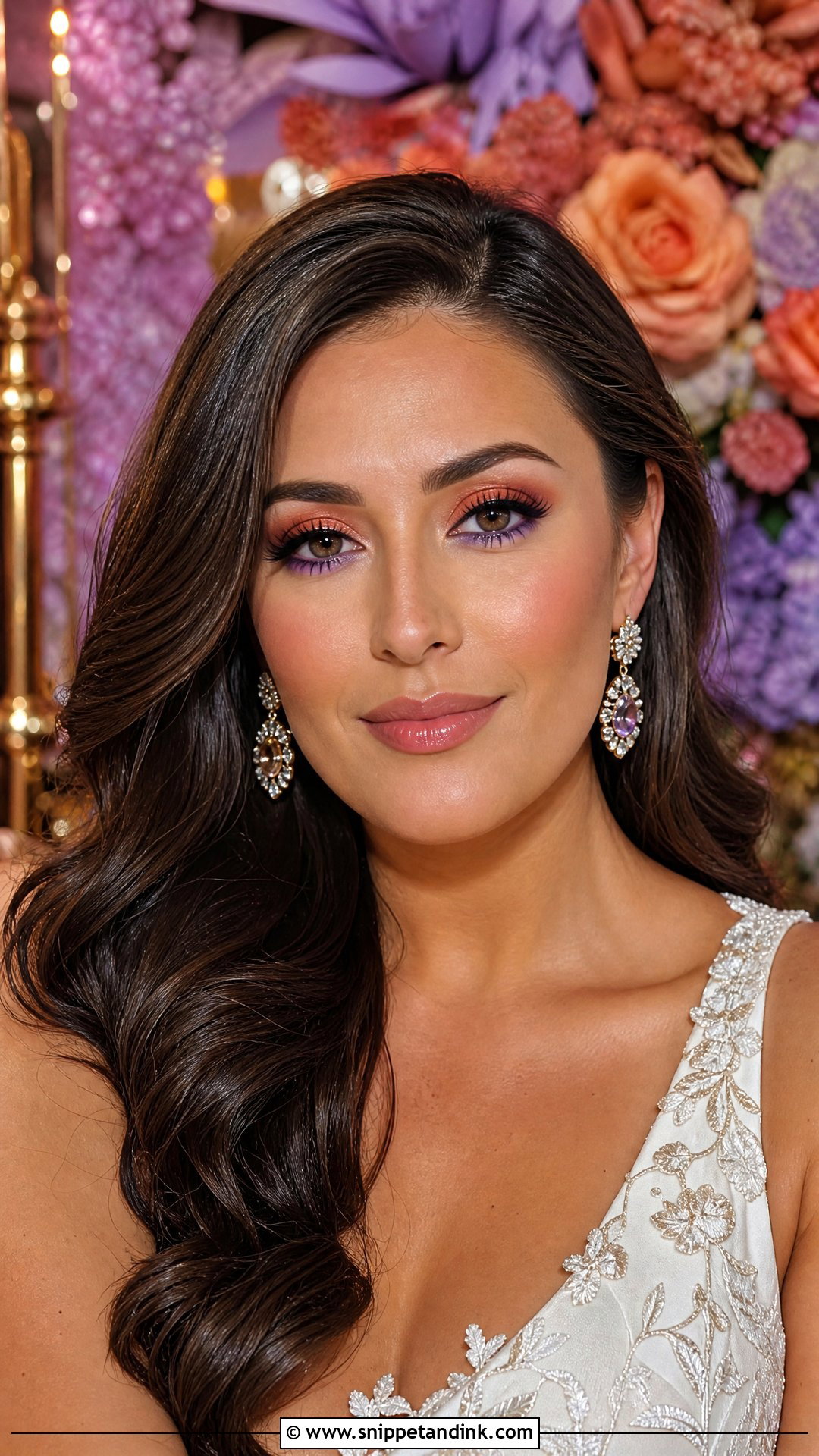 Multicolor Bridal Makeup - Snippet and Ink - 20 Colorful Bridal Makeup Ideas
