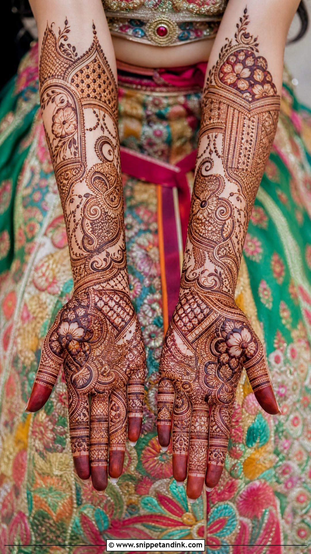 Multicolor Mehndi Lehenga Design - Snippet and Ink - 30 Mehndi Dress Design Ideas