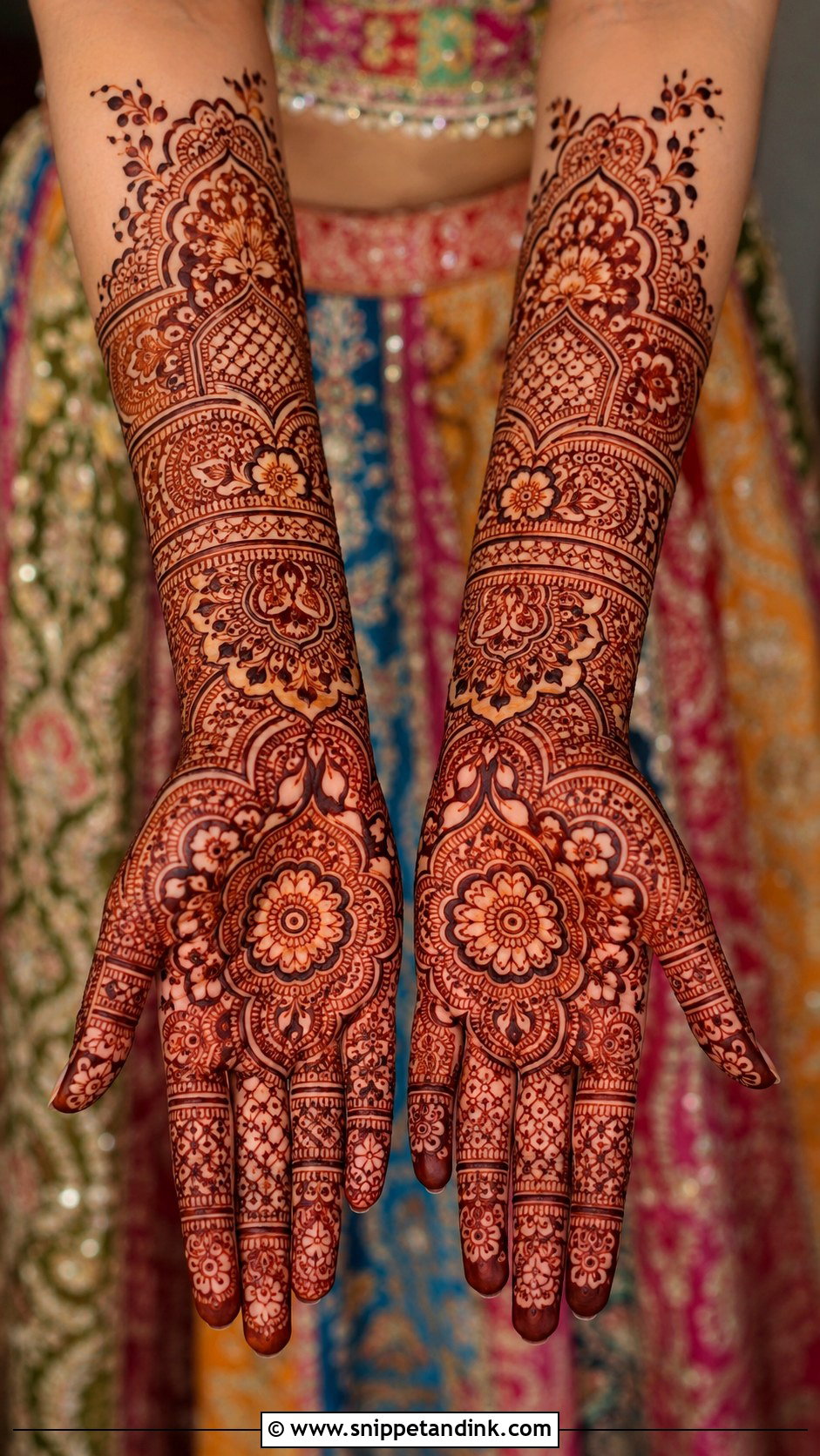 Multicolor Mehndi Lehenga For Bride - Snippet and Ink - 35 Mehndi Dress for Bride Ideas