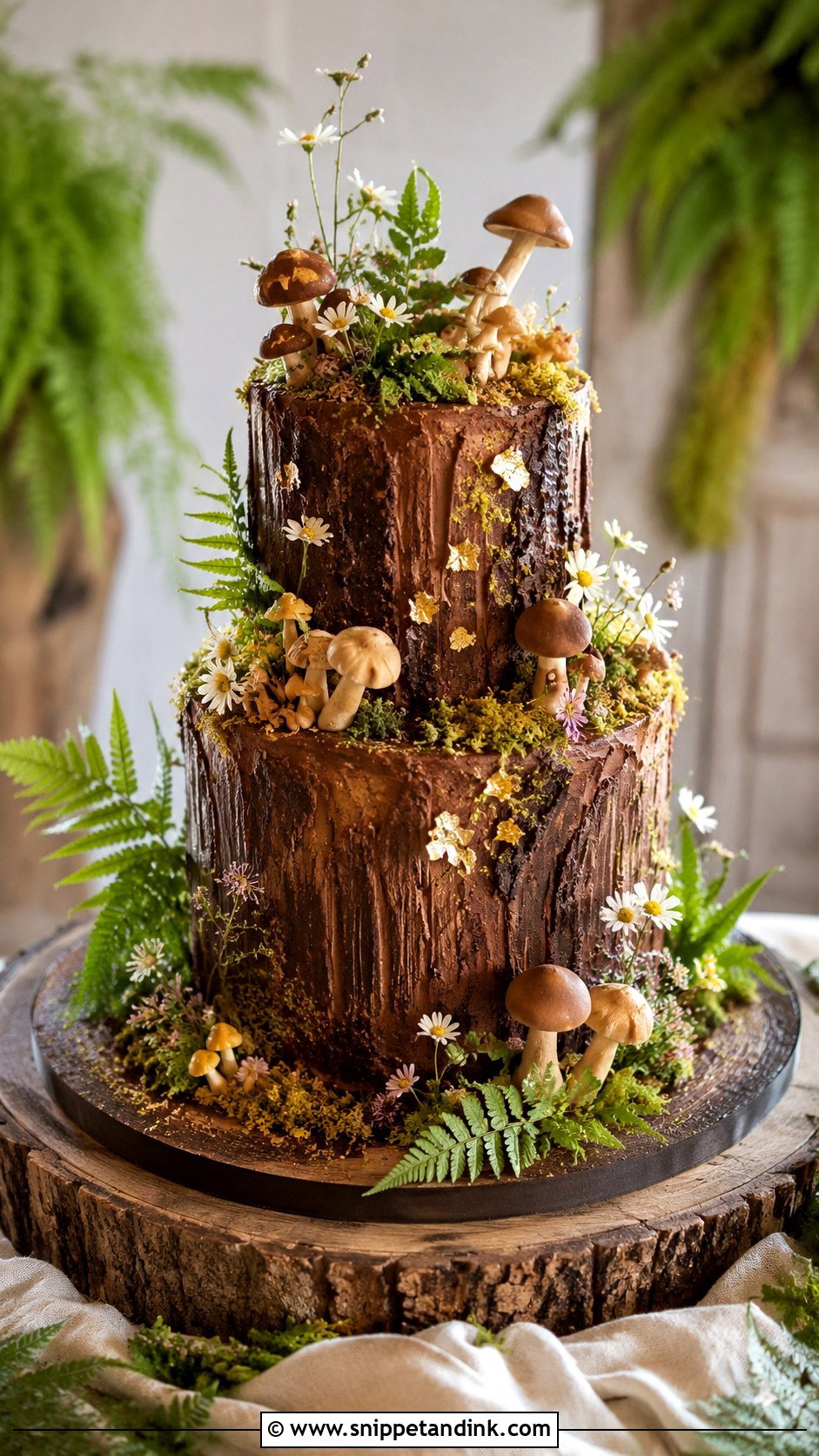Mushroom Forest Wedding Cake - Snippet and Ink - 30 Novelty Wedding Cakes
