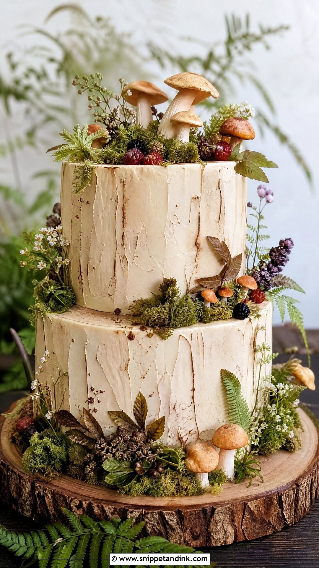 Mushroom Wedding Cake - Snippet and Ink - 20 Whimsical Wedding Cakes